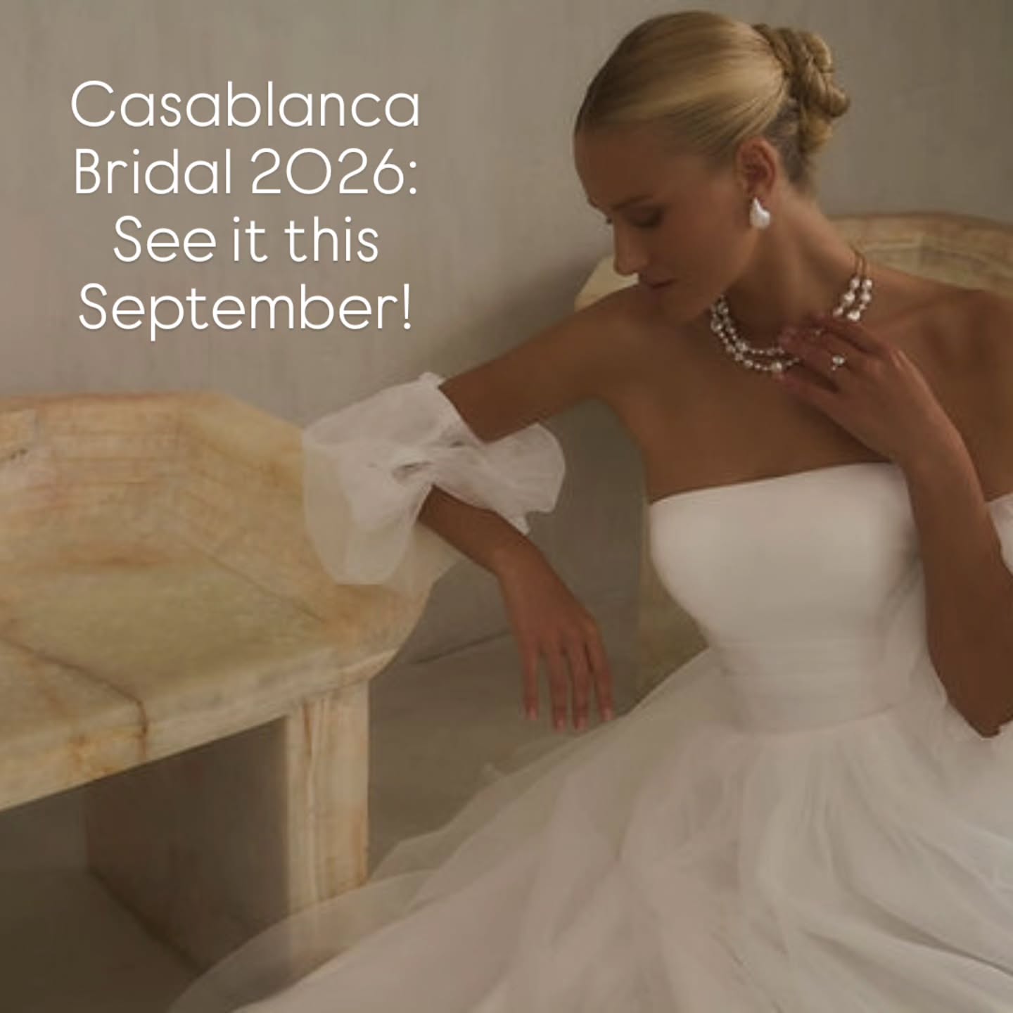Get ready, retailers — Casablanca Bridal’s 2026 Collection is here, and it’s a true celebration of artistry and innovation. 
Known for its exceptional craftsmanship and trend-driven yet timeless designs, Casablanca Bridal once again raises the bar with a collection that blends bold statements, luxurious fabrics, and unforgettable details. Designed to meet the evolving tastes of modern brides, this lineup is a must-see for buyers looking to refresh their offerings with gowns that promise to turn every fitting into a “yes” moment.
This weekend @bridalweekofficial Harrogate
Visit stand M25