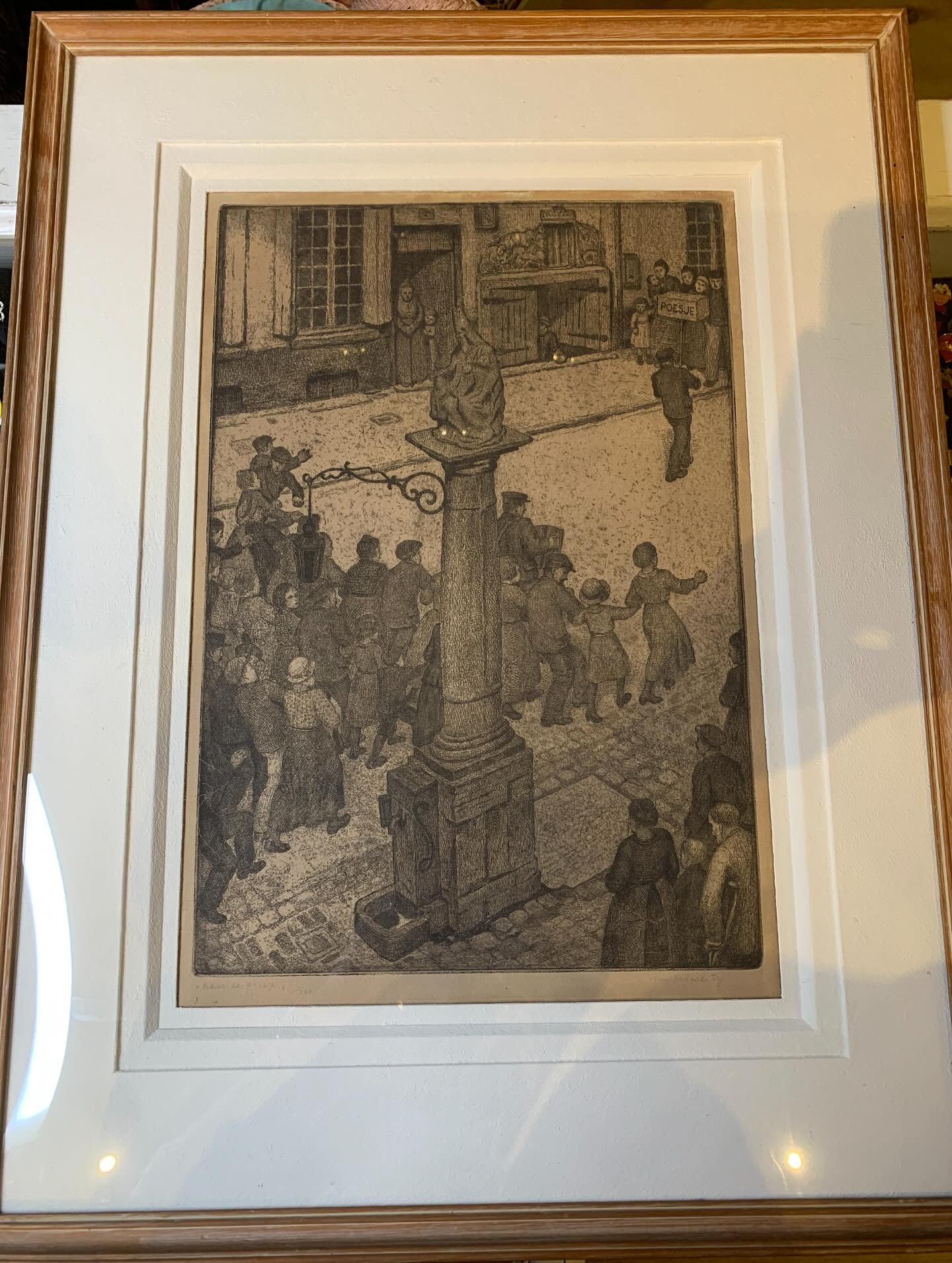 Ets Jos De Swerts (naar de poesje) 1890-1939 Antwerpse kunstenaar, Belgisch cartoonist en illustrator. #koetshuisantiek #koetshuis81 #antwerpen #antwerp #anvers #kloosterstraat_antwerpen #kloosterstraat81 #poesjenellentheater #josdeswerts #ets #antwerpsekunst #antiek #brocante #vintage #arts #art #tekoop #forsale