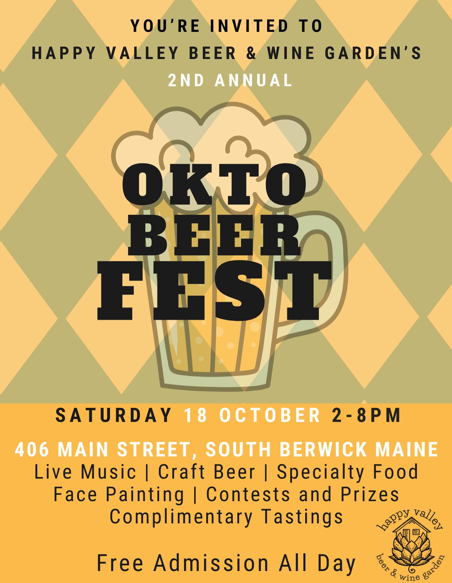 đSteins up, South Berwick! Our 2nd Annual Oktobeerfest is back on Saturday, October 18th, 2-8PM.
Weâve got live music, specialty food, contests & prizes, complimentary tastings, and family-friendly fun. Free admission, good times, and all the local craft beer you love.
Mark your calendars & tell your friends!
.
.
.
#southberwick #southberwickmaine #rollinsfordnh #dovernh #portsmouthnh #somersworthnh #kitteryme #craftbeer #octoberfest #oktobeerfest #drinklocal #beergardenvibes