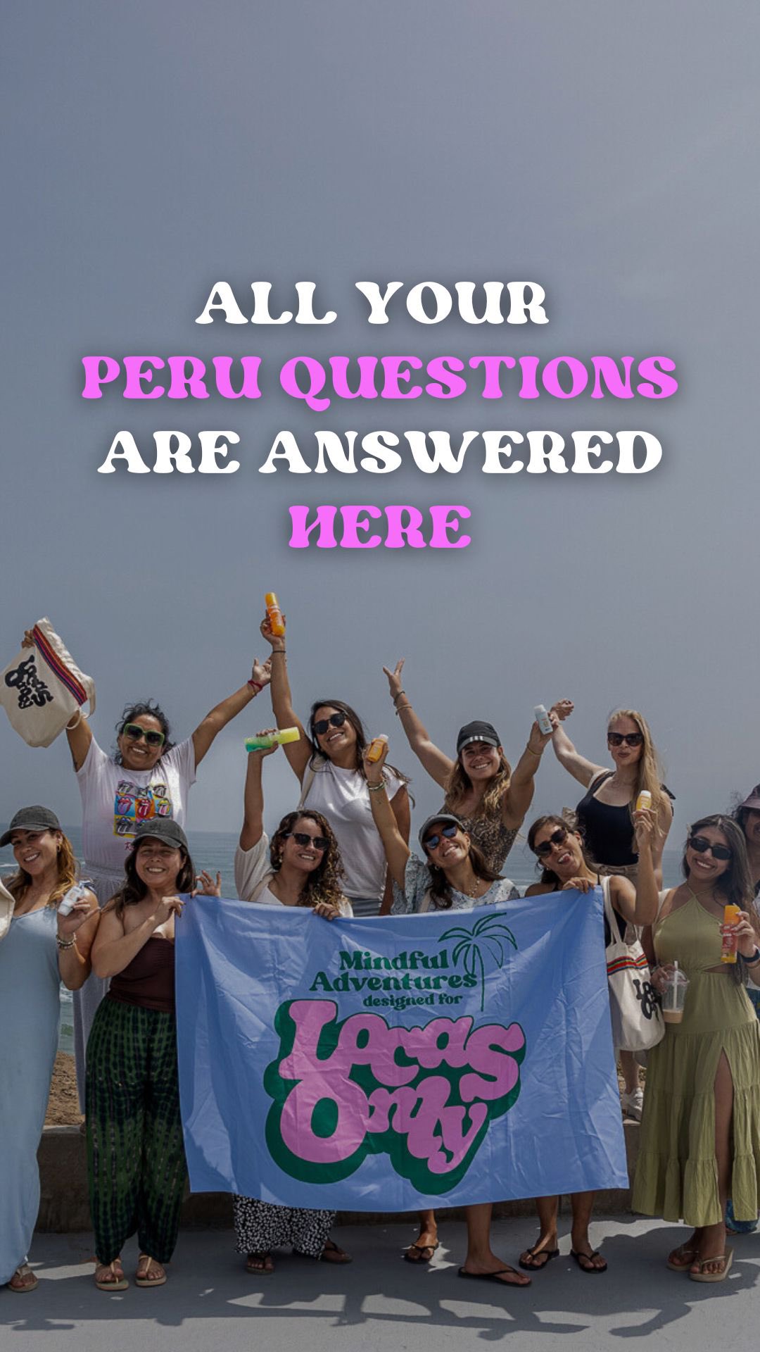 You are just one click away from getting all your PERU questions ANSWERED!!
🌎 Who we are and why you’ll love traveling with us
🌎 When the trip is happening + how long we’ll be away
🌎 How many spots are available + who’s guiding you
🌎 What’s included in the price (and what’s not)
🌎 How challenging the Inca Trail really is + what fitness level you need
🌎 What other adventures (besides Machu Picchu!) you’ll experience
🌎 Travel logistics: flights, pre/post-trip options, insurance, and more
🌎 Where you’ll stay + rooming options
🌎 What to pack, weather to expect, and how much spending money to bring
🌎 Community vibes: solo travelers welcome + the kind of women who usually join
🌎 Safety + group support: altitude tips, dietary needs, and traveling in Peru
🌎 Where to book your spot + start your adventure with us!!
If there’s a question that we missed, just leave it in the comments or send us a DM!
See you in PERU 😍