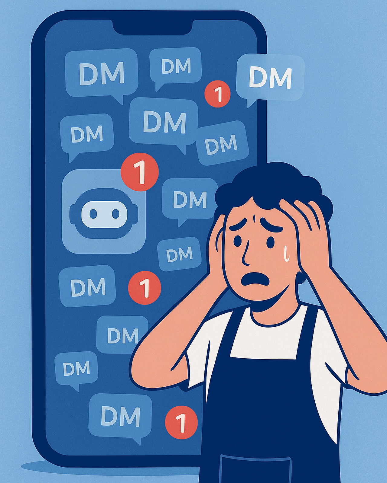 Drowning in DMs? 📩 Our AI chatbot handles messages, bookings, and customer questions 24/7 — giving you back the time to focus on what you do best. More replies. More bookings. Less stress.
#EntrepreneurLife #BusinessOwner #StartupGrowth #DigitalGrowth #LeadGeneration #AutomatedSuccess #BusinessMadeEasy #HustleSmart #WorkLessEarnMore #GrowWithAI