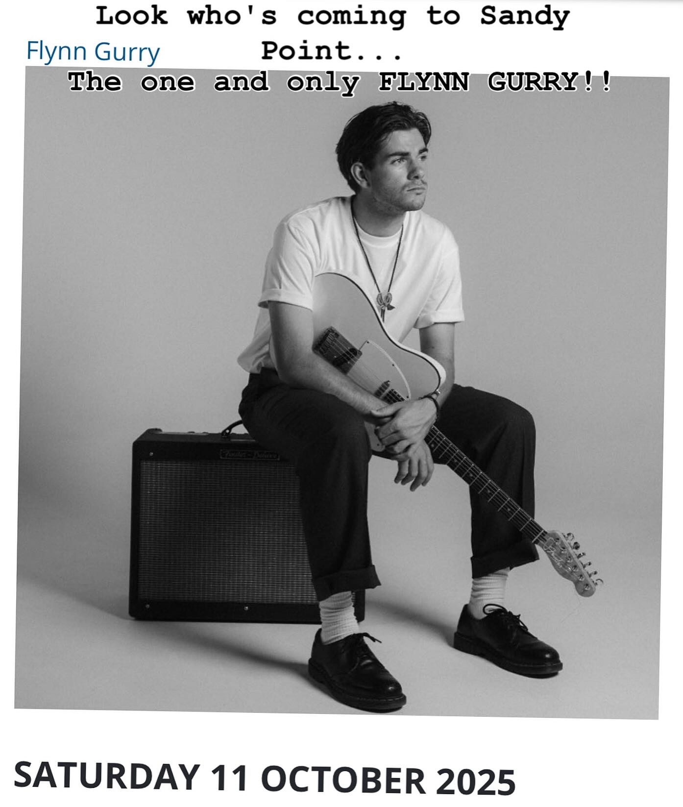 You don't want to miss this.
Tix on Trybooking or our website sandypointmusic.com