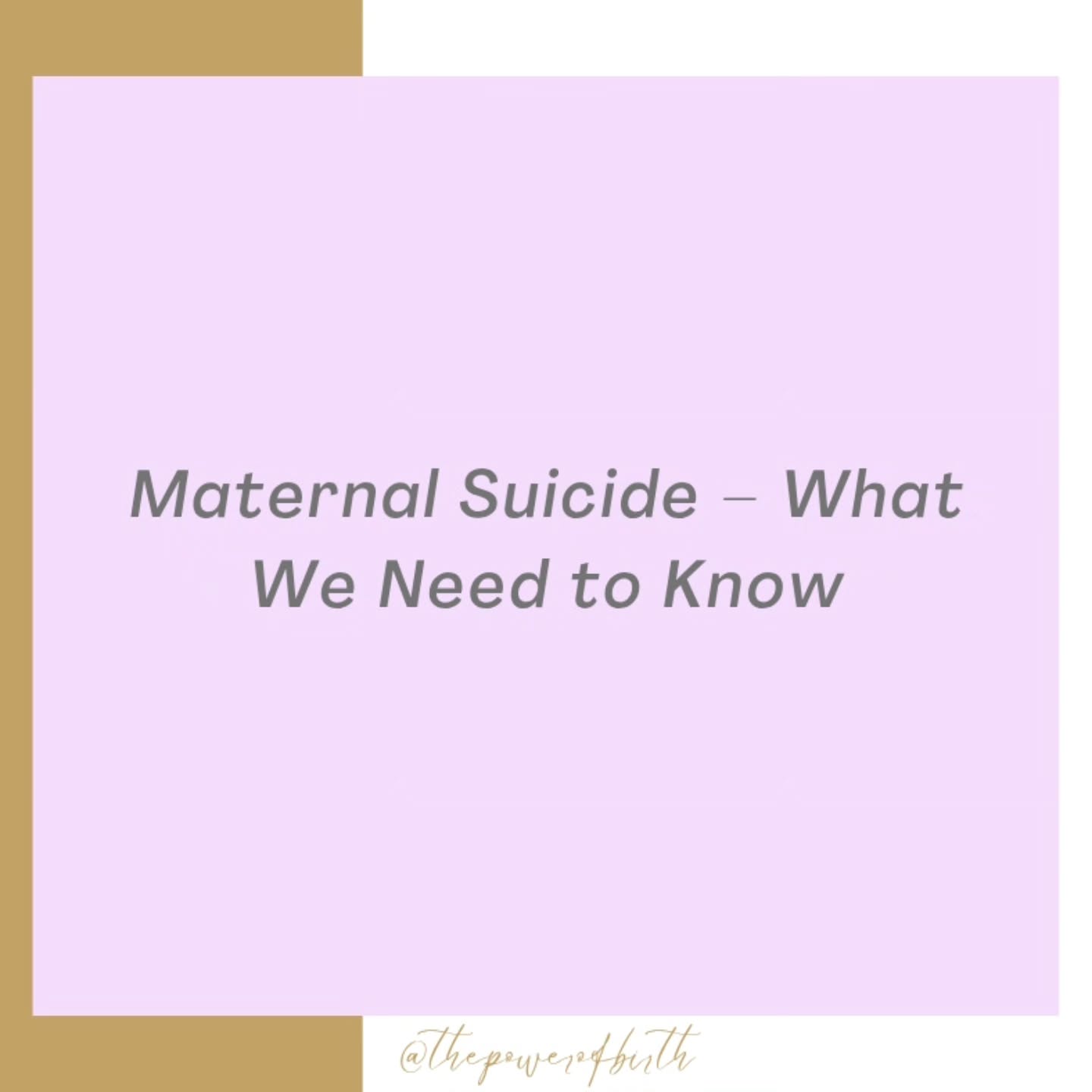 Maternal suicide is preventable - untreated perinatal depression increases suicide risk up to 20 fold but support significantly reduces that risk!
Contrary to the myth that asking about suicide "puts the idea in their head" - asking about suicide can actually lower distress, reduce shame and isolation. Early intervention matters and every act of compassion and intervention can change the outcome.
By noticing risk factors in your loved ones, listening with compassion, and connecting them to the right support, we can save lives! ❤️🩹
#perinatalmentalhealth #maternalsuicide ##birthtrauma #postnataldepression #perinatalpsychology #anxiety
#supportformothers #sleepdeprivation #motherhood #signsofsuicide #suicideawareness