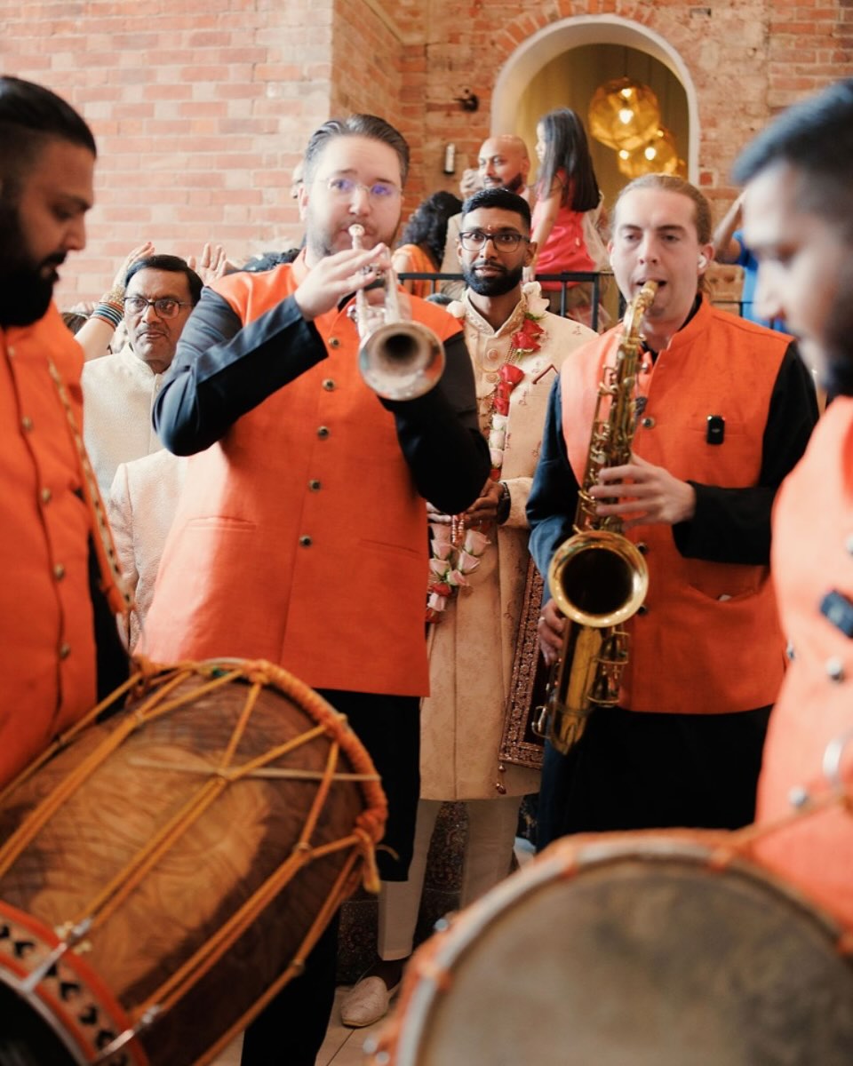 Making your event memorable!
www.dholplayersbandbaja.com
BOOK NOW
07988790697
#dhol #wedding #reception #entrance #symphonyliveband #parties #london #leicester #music #festivals #religousfunction #groom #bride #trumpet #saxophone #tablasitar #backgrounddj #international #trombone #internationalweddings #horseandcarriage #horse #dholplayersbandbaja #saxophonesolo #weddingentrances #bhangra #bandbajabandbaja