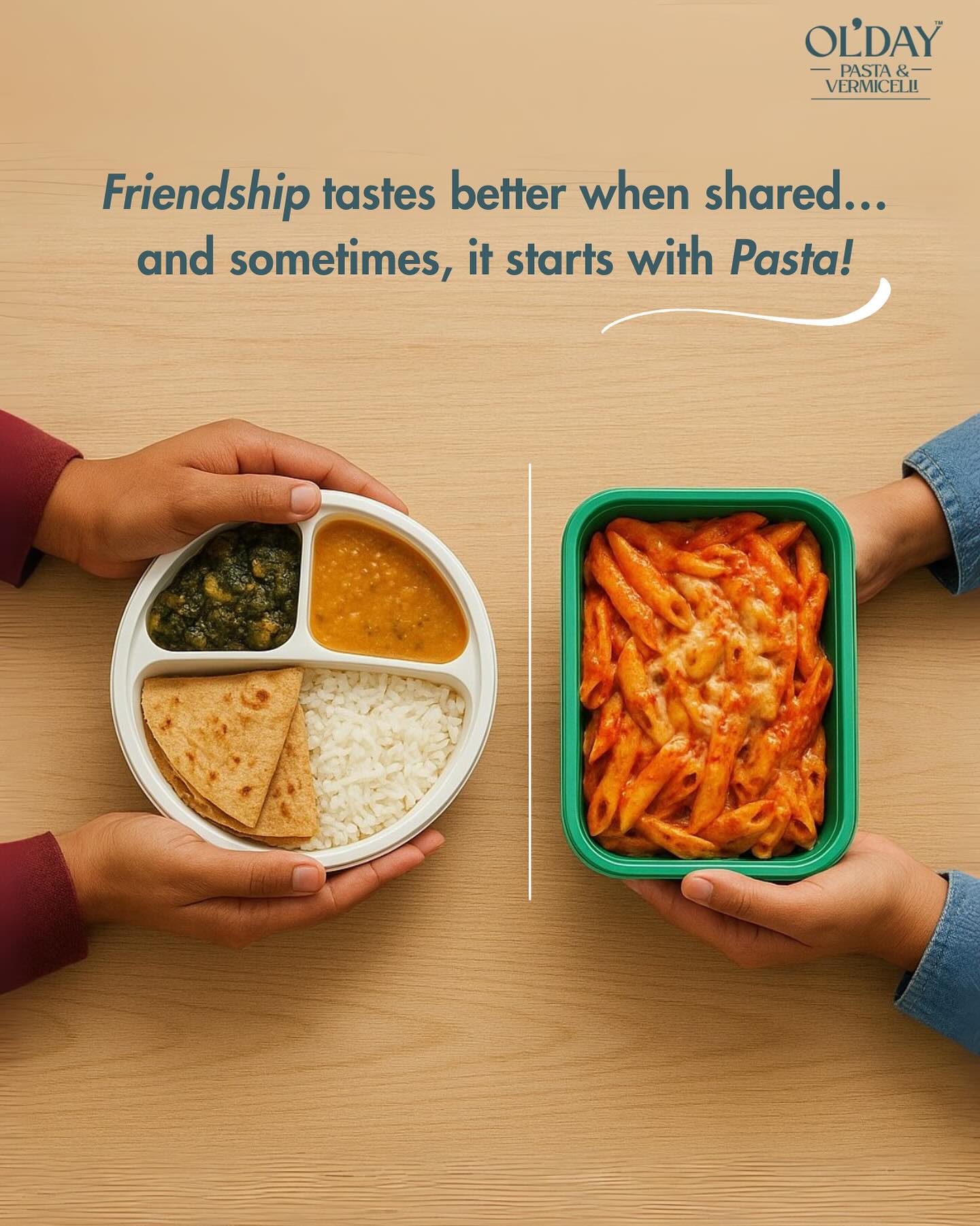 From Dal-Rice to Pasta — every tiffin tells a story of friendship, love, and sharing.
#oldaypasta #pasta #tiffin #tiffinsharing