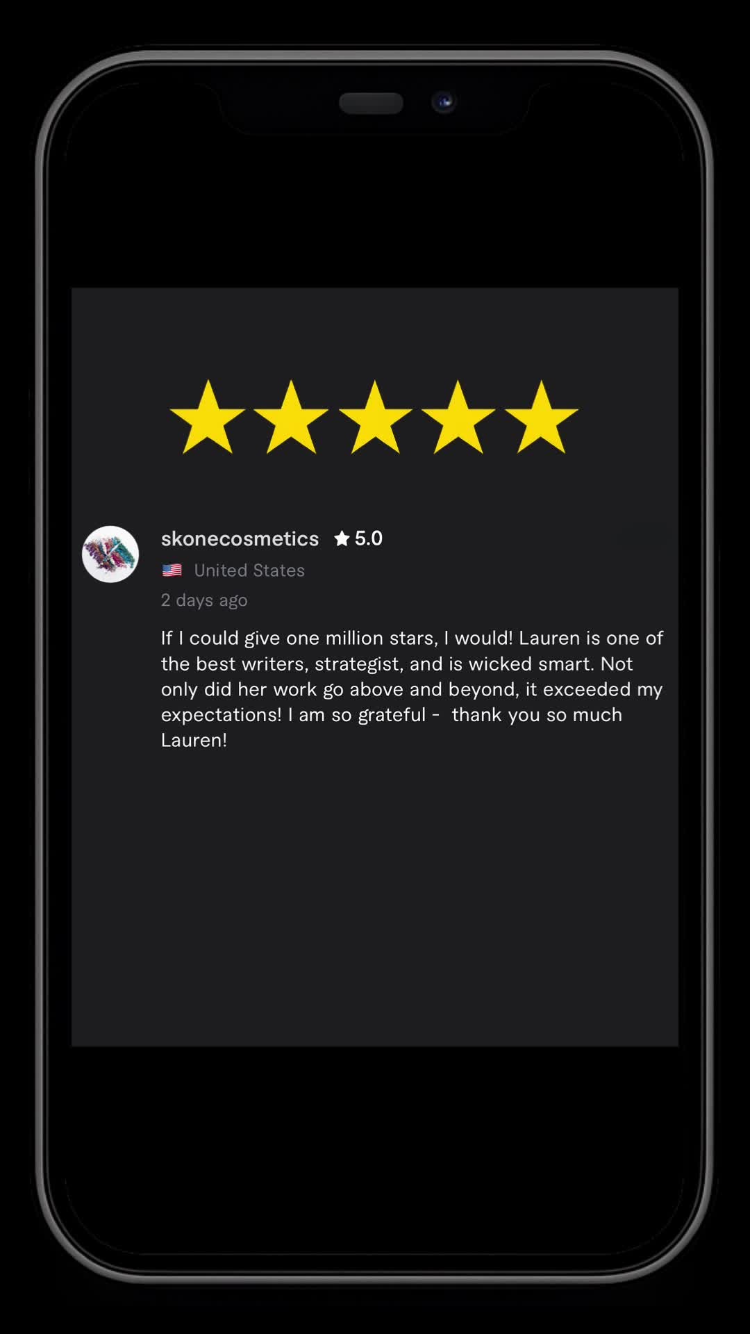 Shoutout to @skonecosmetics for their ⭐⭐⭐⭐⭐ review!
When we first connected, they wanted homepage copy that spoke directly to young women. Most beauty brands felt “too grown up” or “too childish.”
Now? Their new site feels fresh, fun, and totally THEM. It speaks in a voice their audience actually relates to. And that’s the magic of great copy.
💡 COPYWRITING INSIGHT: Good copy isn’t about sounding “perfect.” It’s about sounding human. When your brand voice feels like a friend in the room, your audience leans in!
So grateful to be part of their glow-up journey 🌸
#CopywritingTips #WebsiteCopy #BrandVoice #ContentMarketing #EntrepreneurTips #BusinessGrowth #SEOContent #MarketingStrategy #SmallBusinessMarketing #DigitalMarketing #MarketingTips #CopywritingForBusiness #SocialMediaMarketing #WomenInBusiness #PersonalBranding #LKMcreative #BrandStorytelling #CopywritingExpert