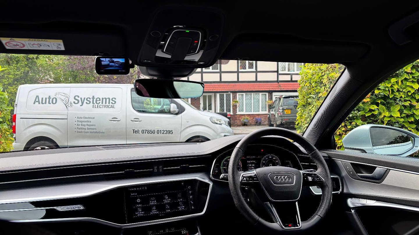 Audi A6 Avant: Nextbase Dash-cam. Supplied and fitted. Also fit various other cameras. NextBase, VIOFO, Road Angel, BlackVue and many more to any car. Message for more details and information on dash cams for your vehicle and any other electronic issues you may have. Happy to help