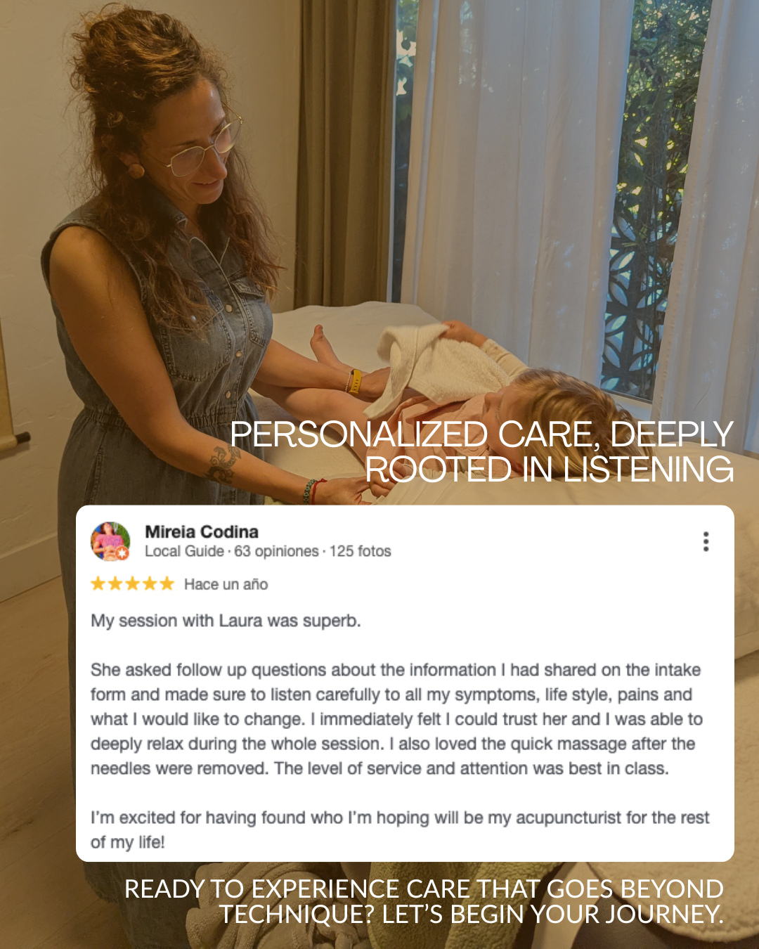 The deepest healing often begins with something simple: feeling truly heard.
When your story, your symptoms, and your lifestyle are met with presence and care, the body naturally opens to trust and renewal.
This client’s words are a beautiful reminder that acupuncture isn’t just about technique—it’s about connection, listening, and holding space for your unique journey 🌿✨
📩 If you’re ready to feel seen, supported, and guided back to balance, send a DM and I’ll walk you through your first steps.
#selfcare #wellness #mentalhealth #heal #consciousness #recovery #acupuncture #santacruz #holistichealth #holisticpractitioner