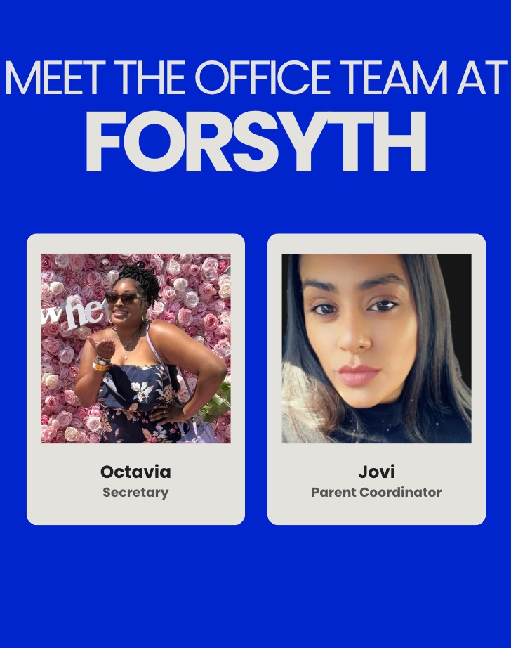✨Meet the Office Team! ✨
Secretary - Octavia
Parent Coordinator - Jovi
✏️ Need help with paperwork, OMNY cards or an ID?
📞 Need to call home?
👪🏿 Want to get your family members to come to one of our awesome events?
😊 Just need a break and a friendly face?
They’re who to go to — always helpful, and always awesome.
#officeteam #forsythsatelliteacademy #DynamicDuo #HighSchoolHeroes #nyc #highschool #transferschools #nycpublicschools #secretary #parentcoordinator