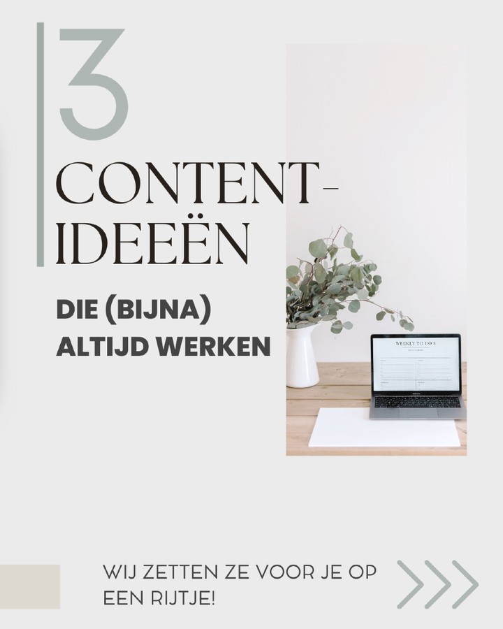 3 contentideeën die (bijna) altijd werken
Geen inspiratie? Gebruik een van deze bewezen formats:
1️⃣ Een “Do’s & Don’ts” post – mensen herkennen zich er direct in
2️⃣ Een checklist of how-to – altijd opslaan waard
3️⃣ Een myth-busting post – breek met vooroordelen in jouw vakgebied
➡️ Combineer één van deze formats met een sterke hook in je caption, en je hebt een waardevolle post met gegarandeerde betrokkenheid.
#ContentIdeeën #ContentThatWorks #SocialGrowth