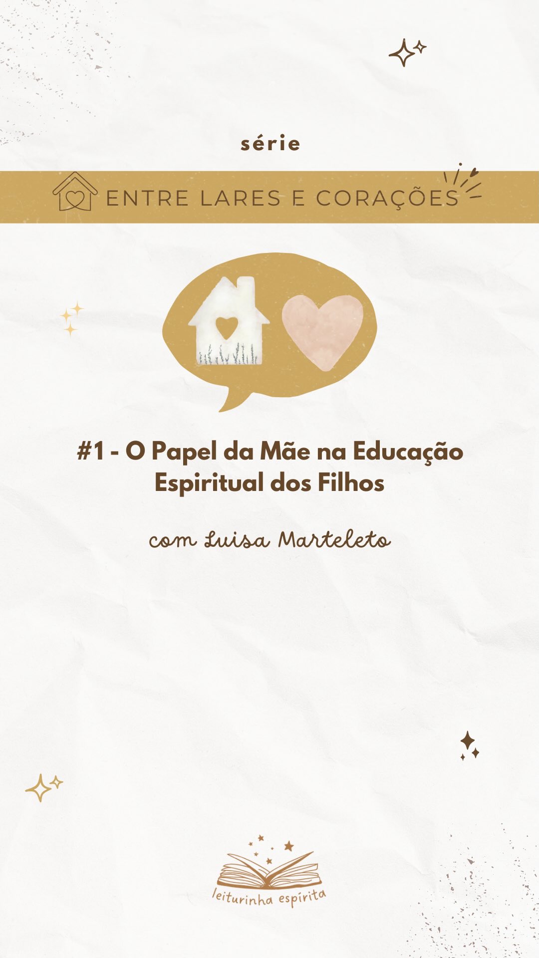 ___Na nossa primeira conversa da série "Entre lares e corações" conversamos com a querida irmã de caminhada Luisa Marteleto @luisamarteleto sobre O papel da mãe na educação espiritual dos filhos.
___Você confere o episódio completo também no nosso canal do YouTube e no Spotify. Os links estão na bio @leiturinhaespirita
#espiritismo #doutrinaespiríta #maeespirita #educaçãoespírita #educaçaoinfantil #espiritualidadeinfantil