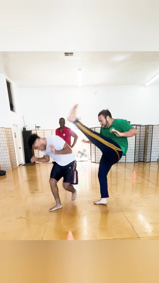 Vadiaçao (not too serious) at the end of class.
We are Castro Valley Capoeira!
☀️🌴🦁🤸🏿♂️👍😀👍🤸♀️🦁🌴☀️
Castro Valley Capoeira.
Weds 7:30pm.
Sunday 12:30pm.
Friday (Acrobatics class) 5pm
22491 Foothill Blvd, Hayward, CA
No registration needed. Just show up.
Private lessons available also.
---------
What is Capoeira?
Capoeira is a martial art form that has maintained dance-like elements and music, making it both a deceptive fight and enjoyable means of personal expression.
Every part of your body is in motion when you practice capoeira. Here are 6 ways it will get you into great shape:
1. Cardio and Stamina
2. Strength
3. Body conditioning
4. Agility and Reflexes
5. Self-defense
6. Flexibility
#CastroValleyCapoeira
#Capoeira #uca