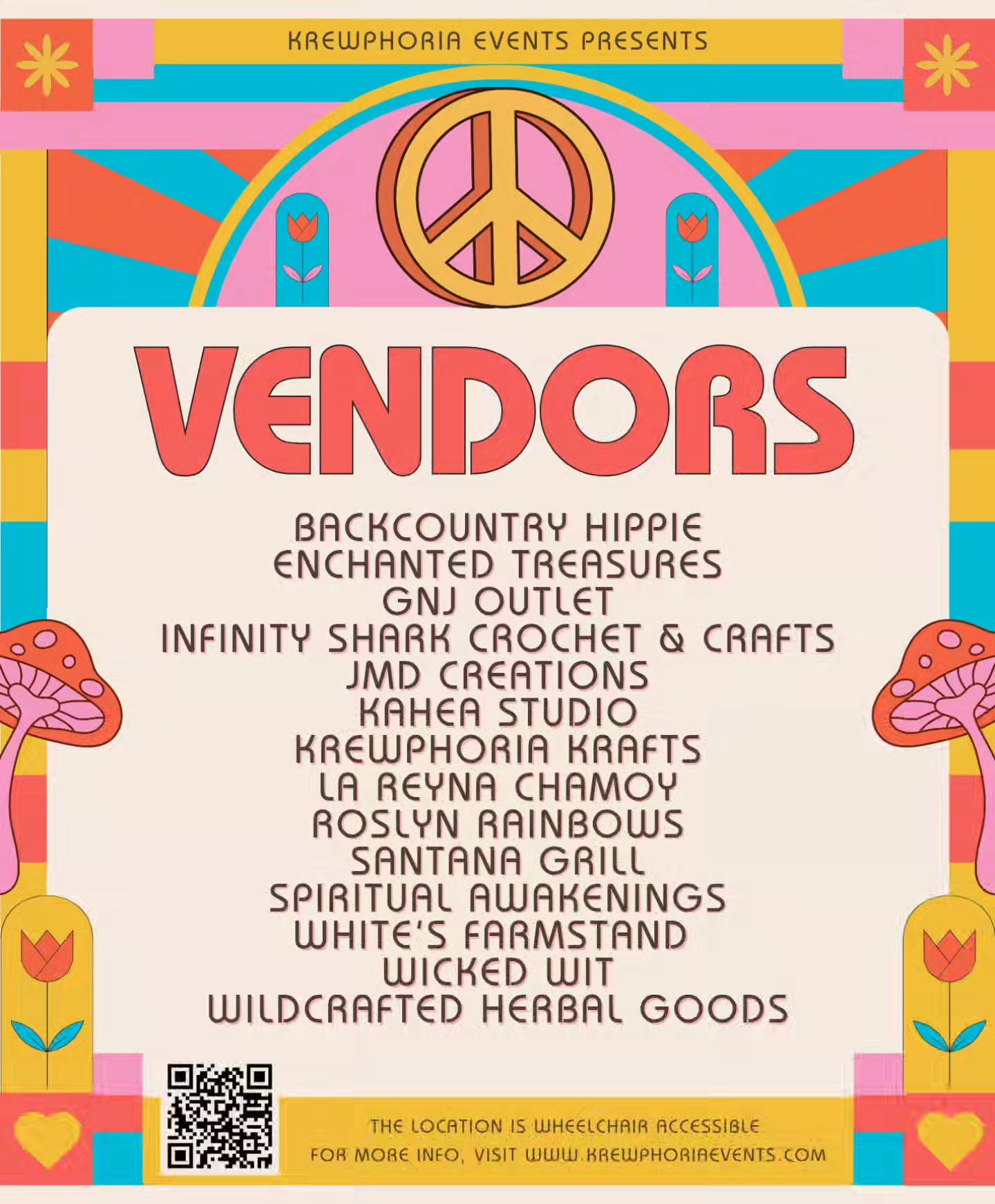 ✨️ Vendor Lineup Drop! ✨️
☮️ GNJ Outlet
☮️ La Reyna Chamoy
☮️ Spiritual Awakenings
☮️ Infinity Shark Crochet & Crafts
Visit www.krewphoriaevents.com to read about each vendor!
✌️🫶🙏🤝
.
.
.
#VendorSpotlight #VendorLineup #UnityinthePark #KrewphoriaEvents