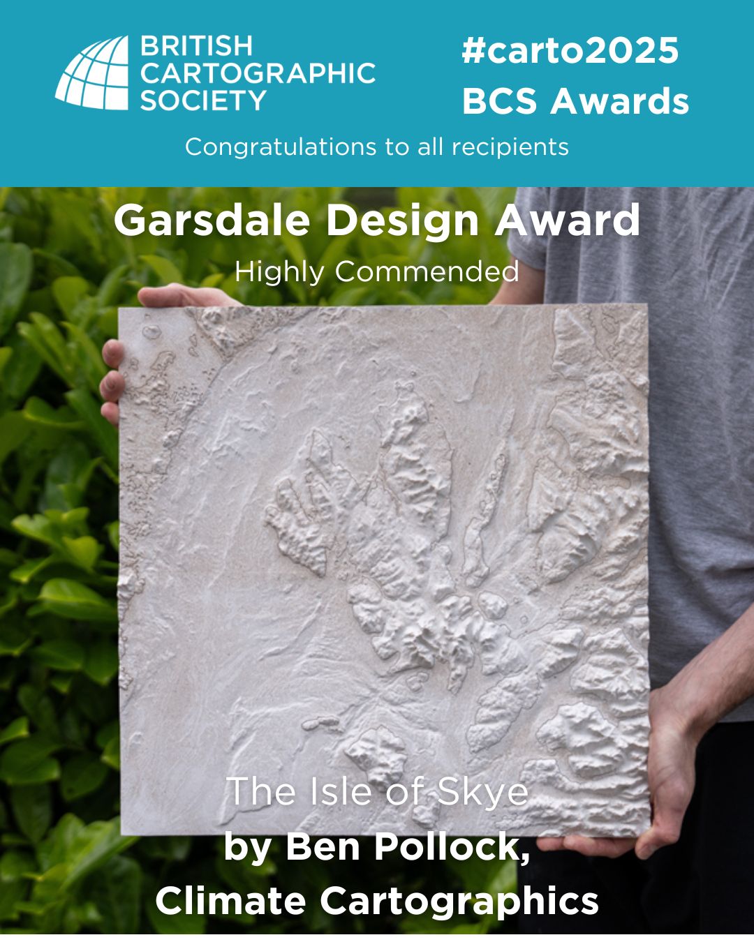 Thank you to Garsdale Design (@gd3duk) for their support in sponsoring and judging the best 3D visualisation award 2025.
Congratulations to the three runners up in this category: Hemed Lungo @hemed_725, and Highly Commended entries from both Ben Pollock of @climate_cartographics, and Calum Ritchie of @britgeosurvey .