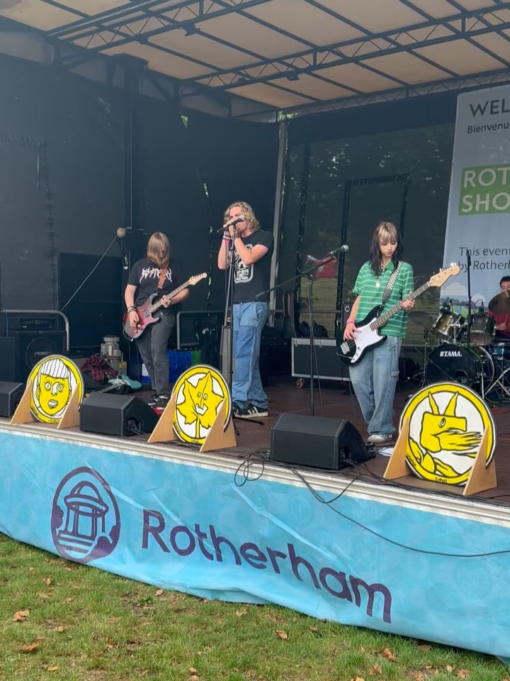 Day 2 at Rotherham Show was absolutely incredible! We were again blown away by the talent in Rotherham, and were so happy to see many bands and artists we’ve been working with progressing so much.
Not only that but our Drum n Brass project delivered its second brand new piece commissioned by us for Signals festival, composed by @mattrobertstpt for Maltby Miners Welfare Band. What a joy!❤️❤️❤️
Theres more to come about all of this but for now we just wanted to say THANK YOU to all of our staff and partners for supporting our work and helping us in our mission to built opportunities and help a new scene develop from schools upwards here in Rotherham, led by our amazing young people, as we celebrate 2025 festival year for @ccoc_rotherham2025
They ARE our future!
Thank you to @thekellows @the_kostanzas @ozymndsband @info.alejandromusician @colefoxton_singer Maltby Miners Welfare Band, @jezbass , Watters, Lola, @elliehumanmusic Lucy, @bridiesutton_ Ruby Jones, Maya, Harriet, Mia, Scarlett, Millie & Will!
#rotherhammusic #talent #development #communitymusic #community #art #rotherhamshow #childrenscapitalofculture