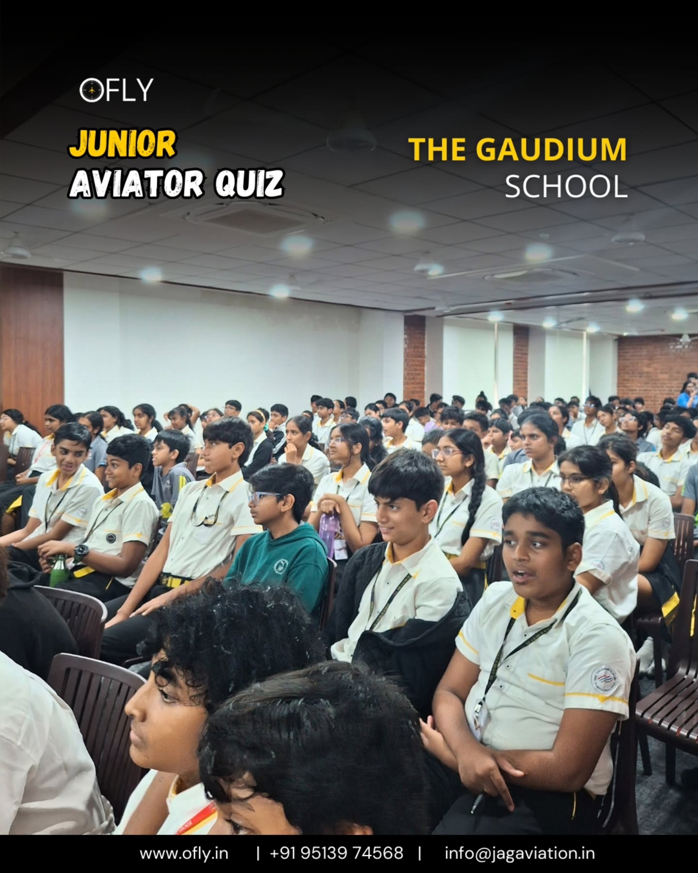 At OFLY, we’re on a mission to ignite young minds and shape the future of aviation. Our recent Junior Aviator Program at The Gaudium School, Hyderabad was a soaring success—sparking curiosity, building awareness, and inspiring dreams to take flight. ✈️🌤️
Through an engaging and interactive Aviation Awareness session, students explored the science of flight and the wonders of the skies. The session wasn’t just educational—it was eye-opening, revealing a world of opportunities above the clouds. 🌍🚀
A key highlight was our deep dive into aviation careers. From pilots and engineers to air traffic controllers and cabin crew, students discovered the many exciting roles that keep the aviation industry flying high.
The program wrapped up with a fun, high-energy quiz round, where students proudly showcased their knowledge and enthusiasm—proof that the sky is not the limit for these future aviators!
#OFLY #JuniorAviator #AviationAwareness #AviationCareers #STEMEducation #LearningTakesFlight #AviationEducation #DreamBigFlyHigh