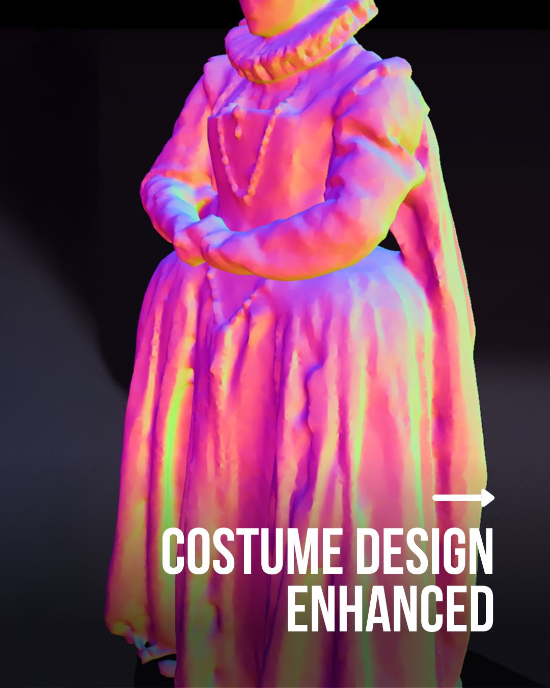 Costume design meets volumetric capture 👗🎥
StudioT3D has partnered with @guildhallproductionstudio and @angelscostumes to support the creation of ARray: an interactive digital costume library that lets designers view, experiment and collaborate remotely.
This AHRC funded project shows how volumetric capture (powered by @4dviews.company) has the potential to transform workflows across theatre, film and beyond!
Read the full case study at studiot3d.com
#volumetriccapture #volcap #costumedesign #digitaldesign #guildhallproductionstudio #studiot3d #angelscostumes #4dviews