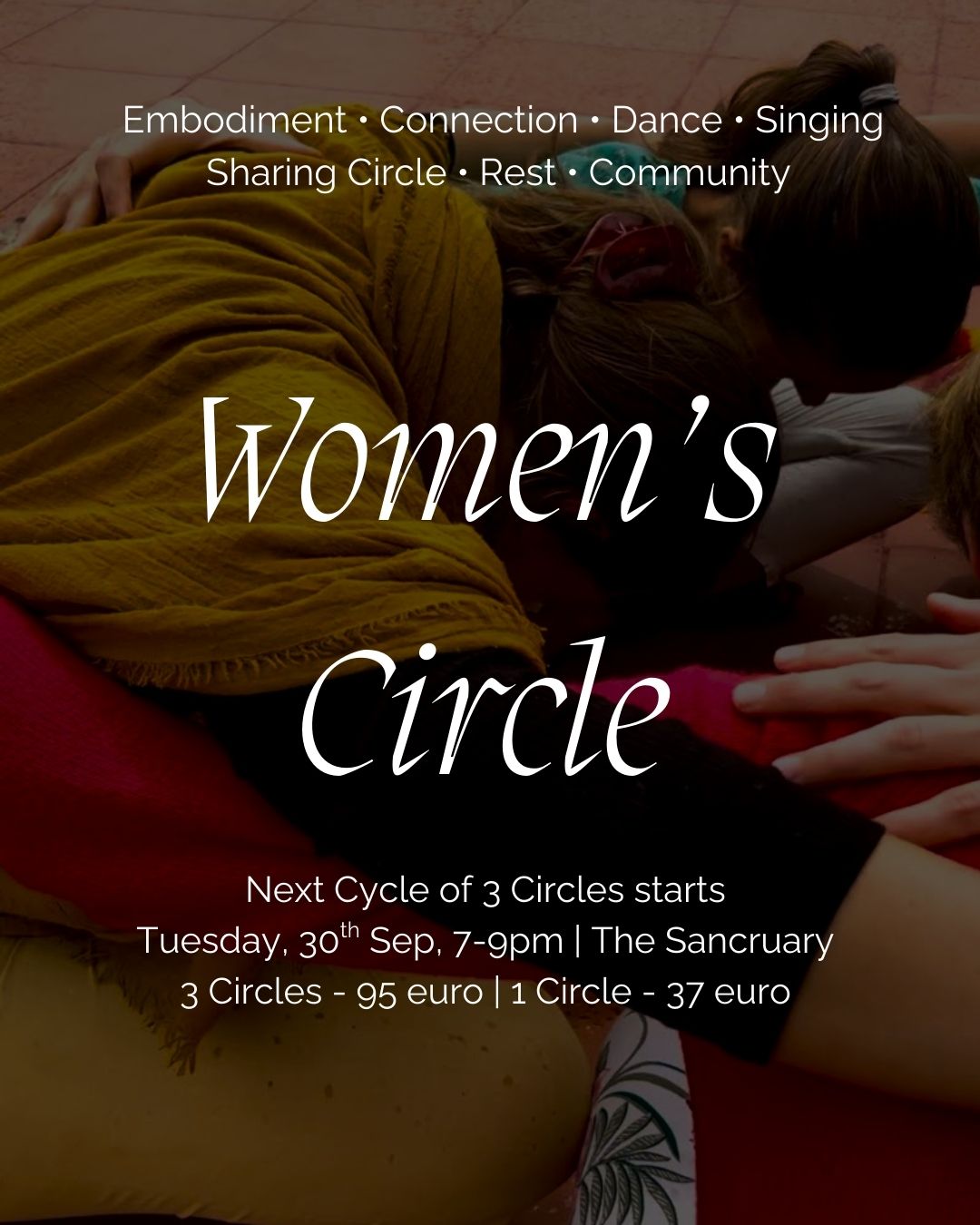 ~ Women's Circle ~
It's been 2.5 years since I hosted my first circle. They have been so nourishing and ever evolving.
When I started to host them, I simply felt called to gather women together, hear their stories, create a space where we can hear each other, support each other. Perhaps this call came from my own healing that came from being with other women. Every time I would gather with women in an intentional way, I felt this surge of inspiration, connection, power, wisdom, beautiful vulnerability that so often is not expressed or revealed. It felt so POWERFUL. To gather in sisterhood became something so nourishing that I felt I wanted to share this feeling with others.
And I did. Each circle has been different, surprising, always bringing a fresh perspective, guiding us back to our truth. These circles are full of realness, curiosity, compassion, passion, tears and laughter, rawness, fun and playfulness.
The intention of these circles is to allow ourselves to be together, to welcome all parts of ourselves and through the process befriend our nervous systems, reshape our stories, follow our intuition, follow our dreams and tap into our inherent wisdom.
This Autumn, we begin a cycle of 3 circles (30th Sep, 4th Nov & 9th Dec) @thesanctuaryd7
Joining the container of 3 circles can offer a deeper experience and connection with the community. You are also welcome to join one circle at a time.
Book via link in bio.
Much love,
Anna
#womencircle #embodiedwoman #somatics #sisterhood #nervoussystem