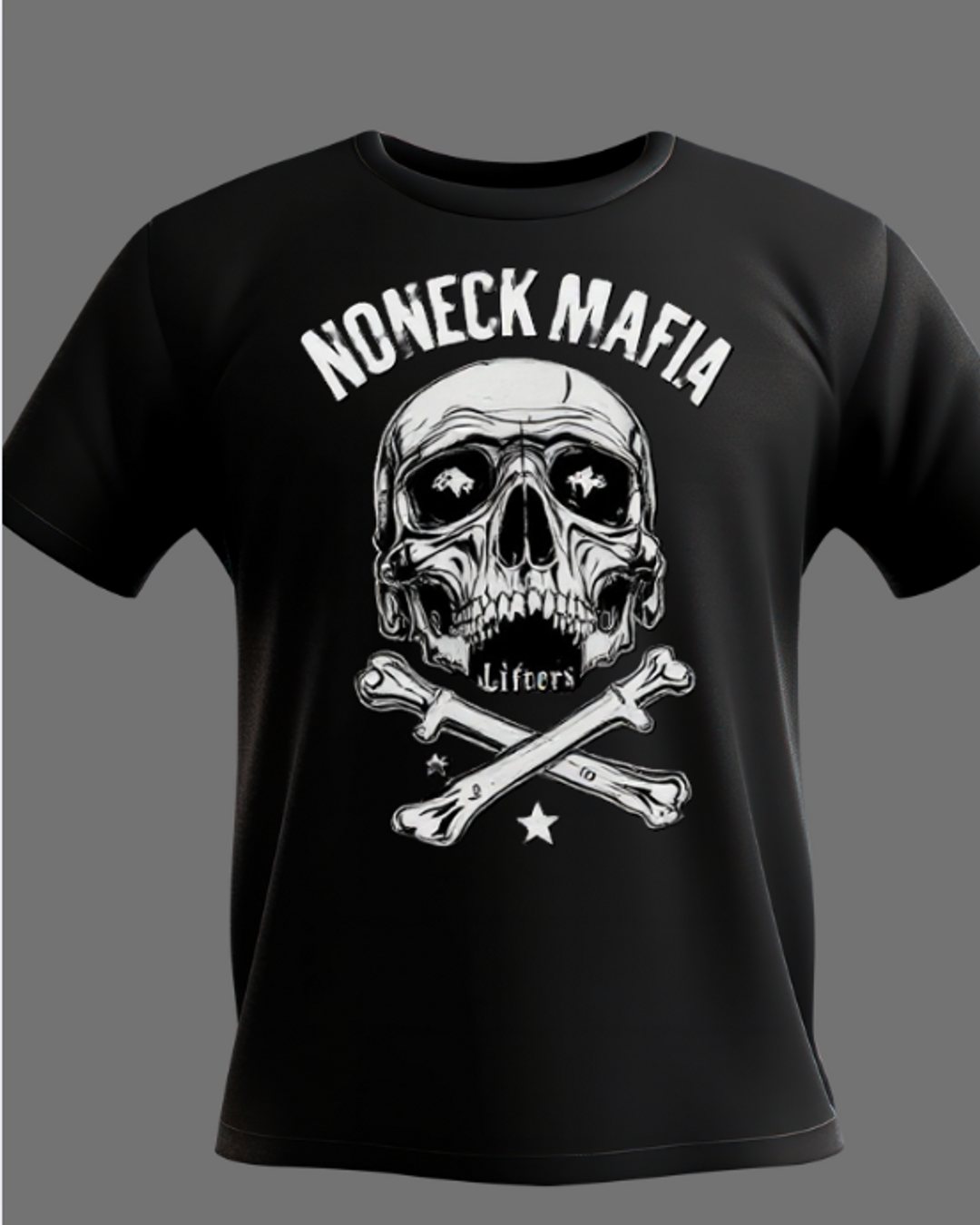 🔥 Unleash your inner rebel with the No Neck Mafia, Skull shirt! A statement piece for just $30. Link in Bio! #NoNeckMafia #Fashion #Skull