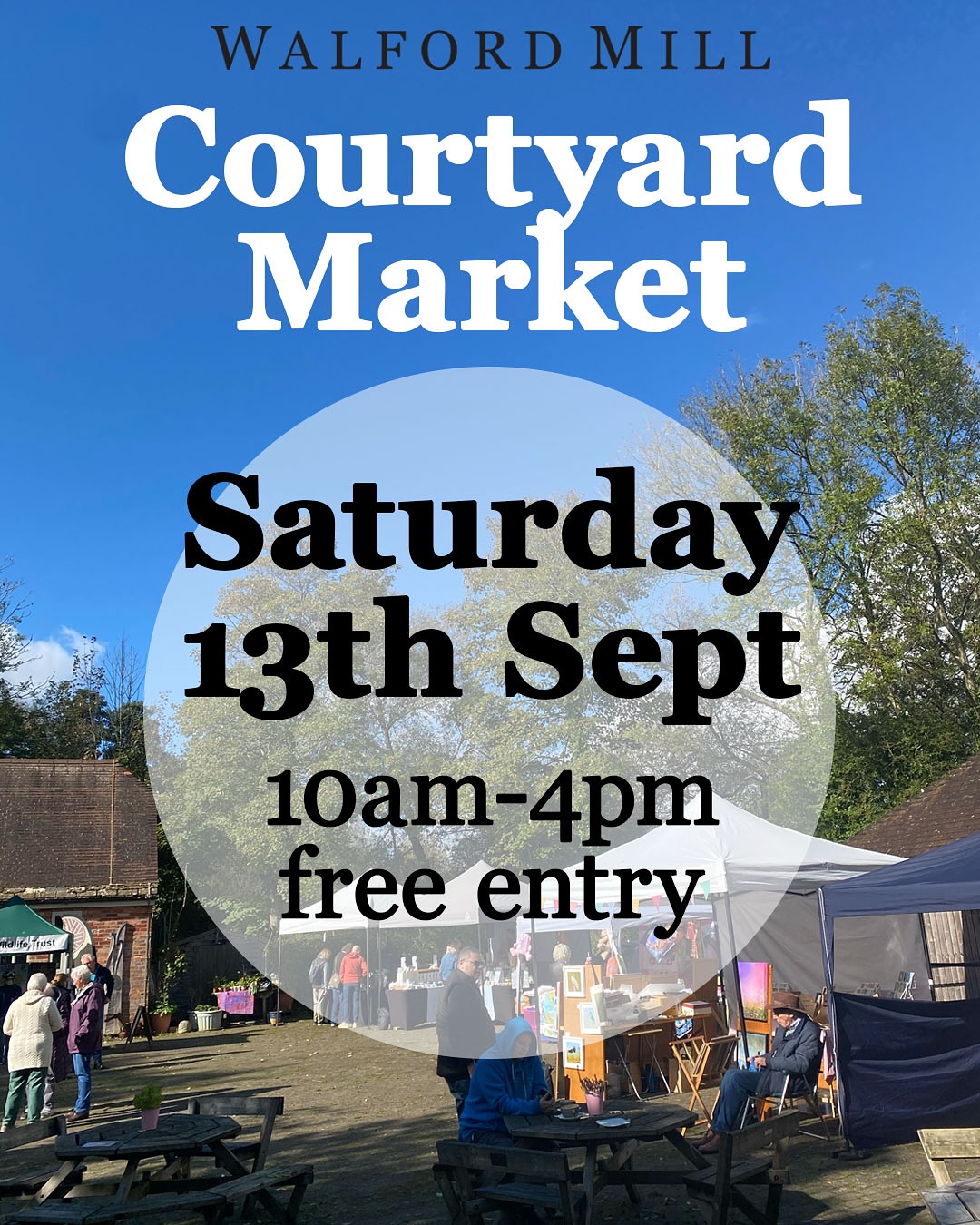 It’s nearly the second Saturday of the month which means it’s Courtyard Market day this Saturday (13th September).
Mel has been busy printing and laminating the posters to put up around Wimborne!
Which means there’s even more choice of wonderful handmade goods on offer complementing the incredible gifts, crafts, textiles, jewellery, ceramics and artwork inside the mill buildings.
The courtyard market starts at 10am in the pretty courtyard outside the mill. It is free entry and dogs are very welcome.
Enjoy the best cake in town at @littlepickleatthemill or stay for a delicious handmade lunch - their soup and sourdough is the BEST!
Pay and display car park next door to us (cash or card), follow the brown tourist signs around town or use Walford Mill Crafts, Knobcrook Road, Wimborne BH21 1NL on your satnav or maps.
So make a date to head over the Walford Mill this Saturday - let’s hope the rain ☔️ stays away!!
#walfordmill #wimbornecraftmarket @wimbornebid #walfordmillcrafts #whatsoninwimborne #whatsonindorset