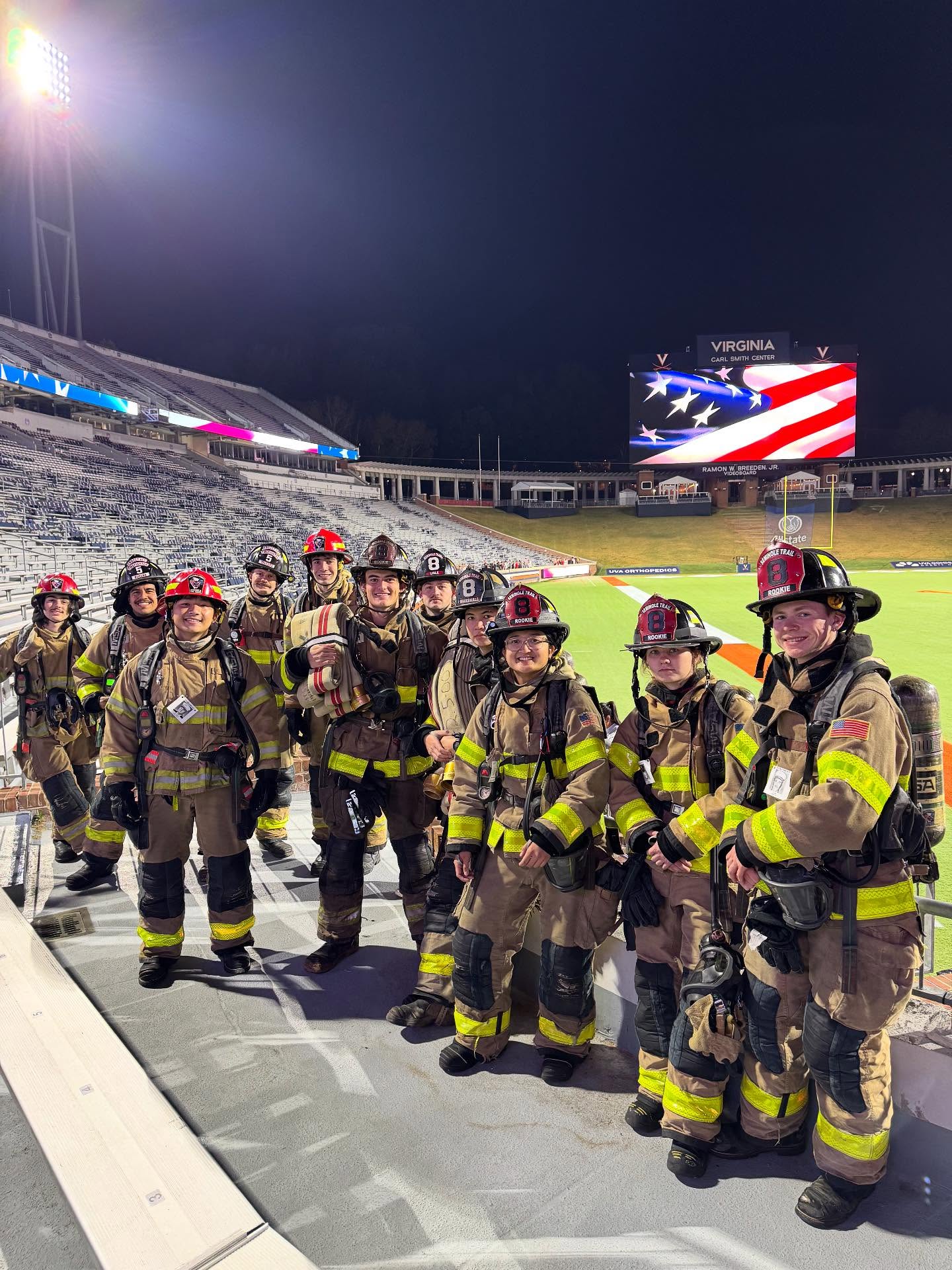 Today we pause to honor and remember the lives lost 24 years ago on 9/11. It is a solemn reminder that freedom is not free, and we will never forget the 343 firefighters who made the ultimate sacrifice.
This morning at 0530, @uvaarmyrotc hosted a memorial stair climb in tribute to those we lost. Thirteen volunteer firefighters and UVA students joined the event, with 11 being proud members of STVFD. We climbed together to reflect, to remember, and to carry forward the courage shown that day.
#NeverForget #343 #STVFD #uva