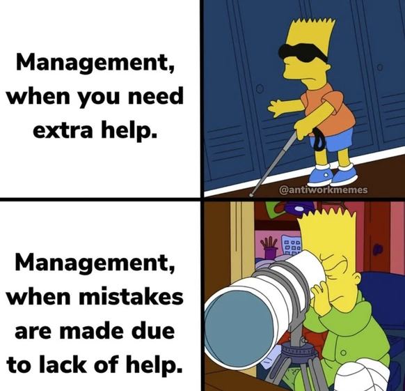 Wenn Unterstützung erst dann kommt, wenn der Schaden schon da ist… 🤦♂️ Gute Führung bedeutet, Hilfe rechtzeitig bereitzustellen – nicht erst nach dem Crash. #Leadership #Management #WorkplaceCulture