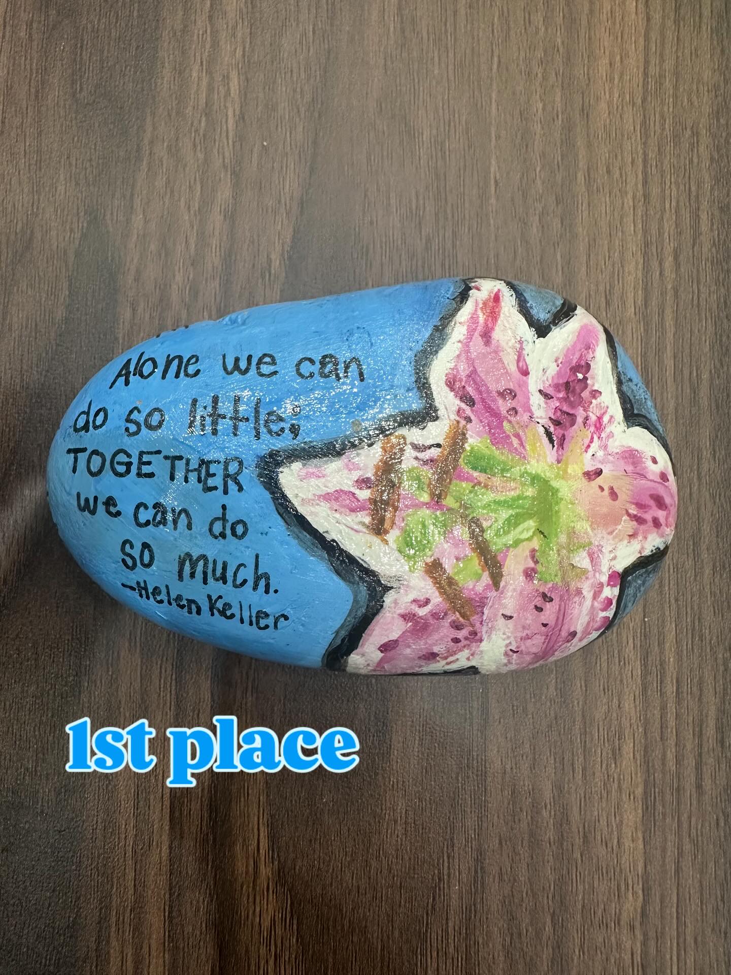 6th-8th grade Bergman students took part in the annual tradition of painting kindness rocks and hiding them throughout Greenwood and Ashworth Park. Congrats to the winners on these incredible designs!