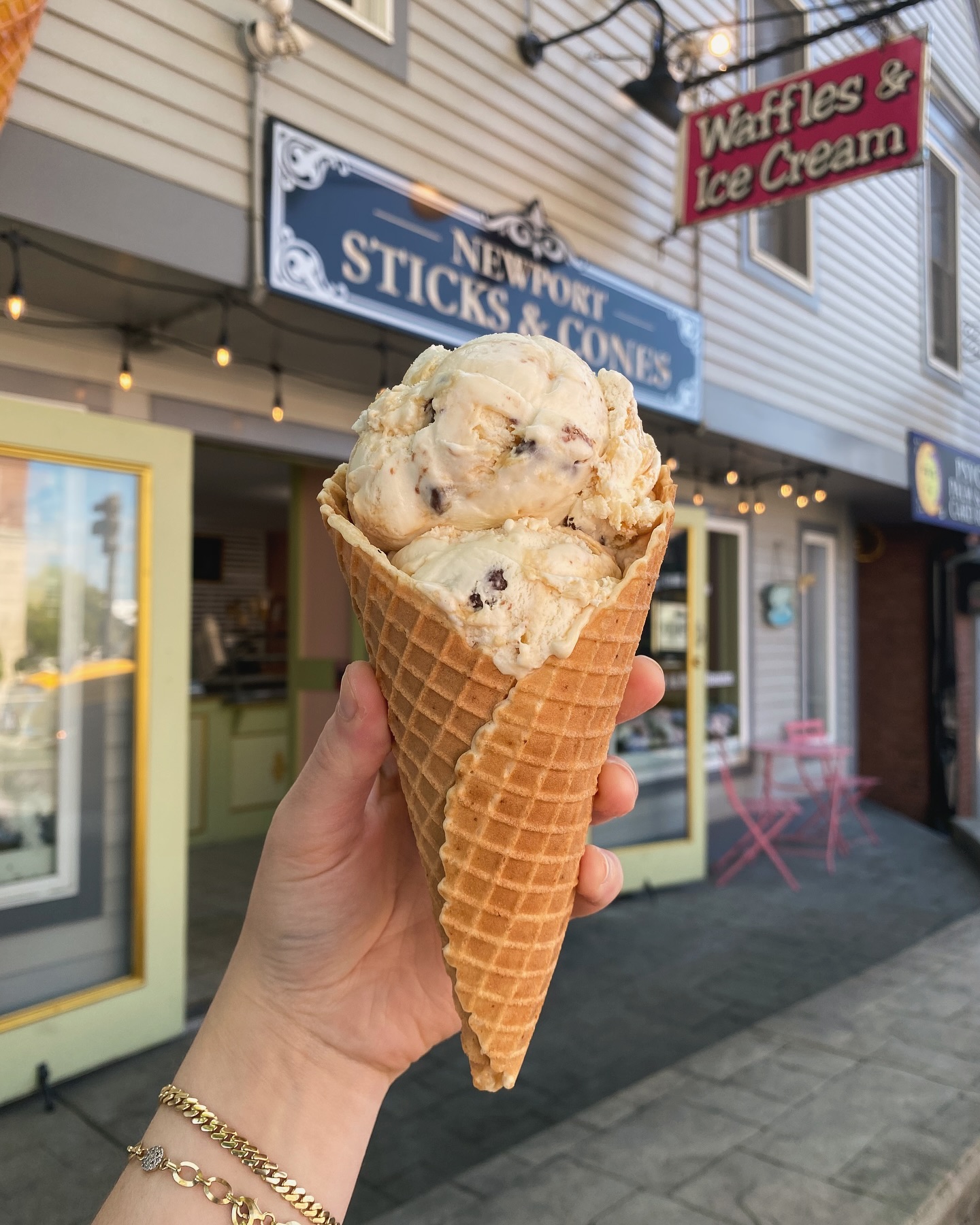 Anybody else obsessed with our salted caramel pretzel ice cream or is it just me??
Tip: get it in our homemade waffle cone, you’ll thank me later ;)
#newport #newportri #homemadegelato #waffles #icecream #dessert #supportlocal #familybusiness #fyp