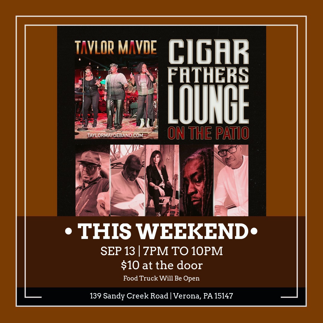 Weekend Plans: Taylor Mayde @ Cigar Father's Lounge 7pm-10pm. See you there! #pittsburghweekendplans #pittsburghparty #thingstodoinpittsburghthisweekend