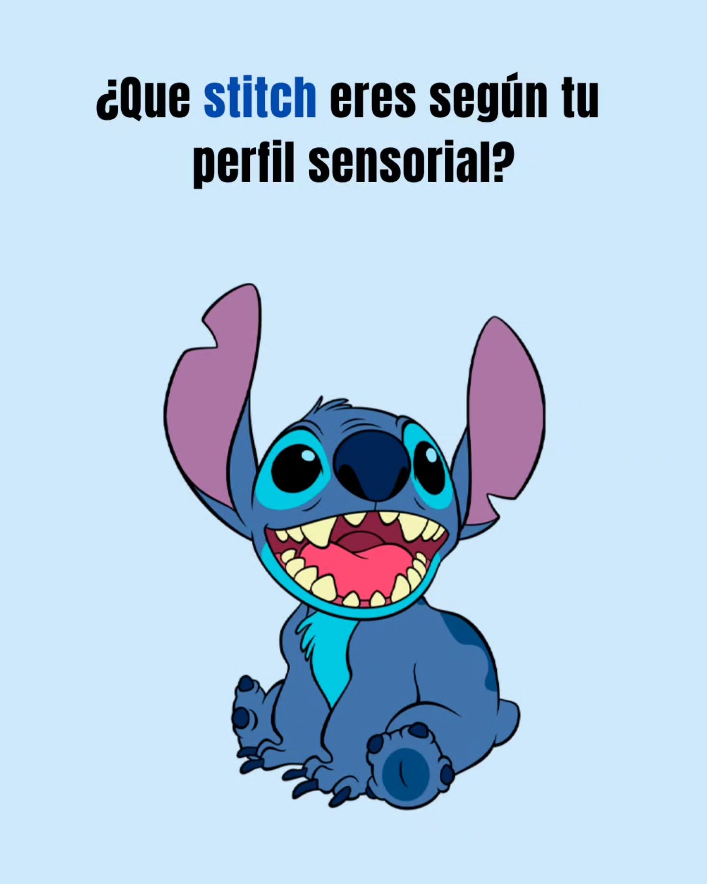 ¿Sabías que todos tenemos un perfil sensorial único? 👀✨
Eso influye en cómo percibimos y reaccionamos al mundo que nos rodea 🌍.
En este carrusel te mostramos a Stitch en sus diferentes versiones sensoriales 🌀💙.
👉 Desliza y descubre con cuál te identificas más.
💬 Cuéntanos en los comentarios: ¿qué tipo de Stitch eres tú?
#PerfilSensorial #Neurodiversidad #Stitch #psicoeducación #psicologia #psicopedagoga