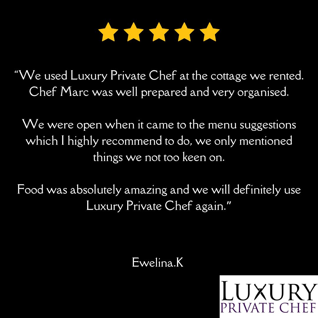 5 star 🌟 review! Thank you! 🤩
@luxuryprivatechef
#luxuryprivatechef #privatechef #chef #review #5starreview #luxury #privatedining