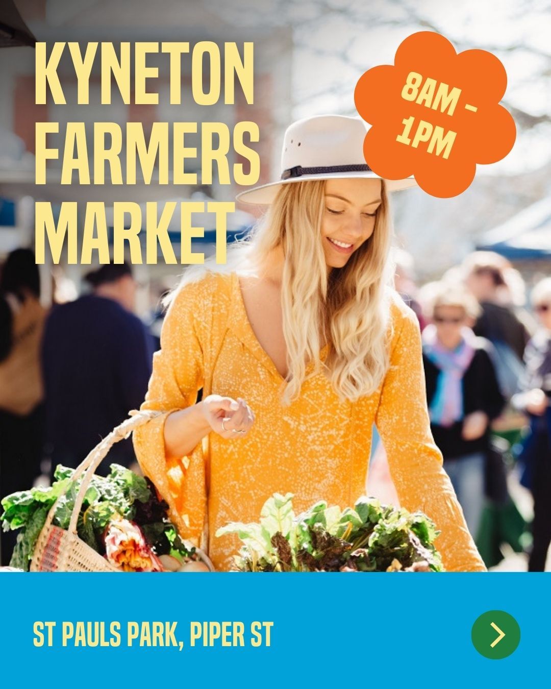 Saturday at the festival has a bit of everything. Start with the Farmers Market on Piper Street, then drop by the Handweavers & Spinners, enjoy Devonshire tea at St Mary’s Hall, browse the CWA Craft Market, and see the Kyneton Art Group Exhibition at the Mechanics Institute.
Plan your day via the Kyneton Daffodil & Arts Festival website.
--
The Kyneton Daffodil & Arts Festival
📍 5–14 September 2025
Supported by Major Sponsors @kynetononriverside
Visit our website to view all events and sponsors.
.
.
.
.
.
#kynetondaffodilandartsfestival #kyneton #daffodilfestival #macedonranges #visitmacedonranges #macedonrangesnaturallycool #daylesfordmacedonranges #daylesfordmacedonrangeslife #onehouroutofmelbourne #farmersmarket #localcrafts #communityevent #artexhibition