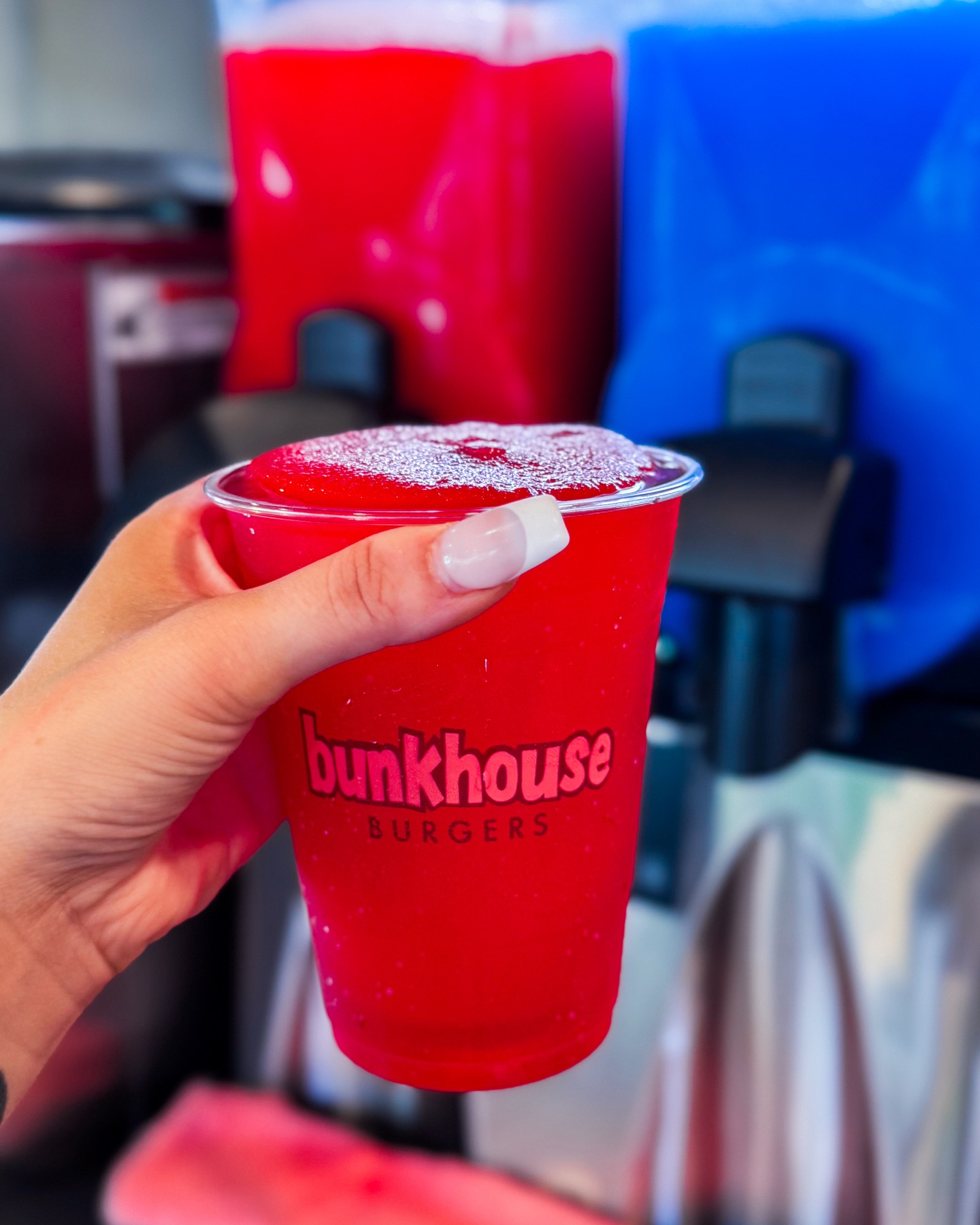 Still warm, still slushin’. Soak up these last sunny days with a Bunkhouse slushee in hand. 📍 Available daily at Bunkhouse.