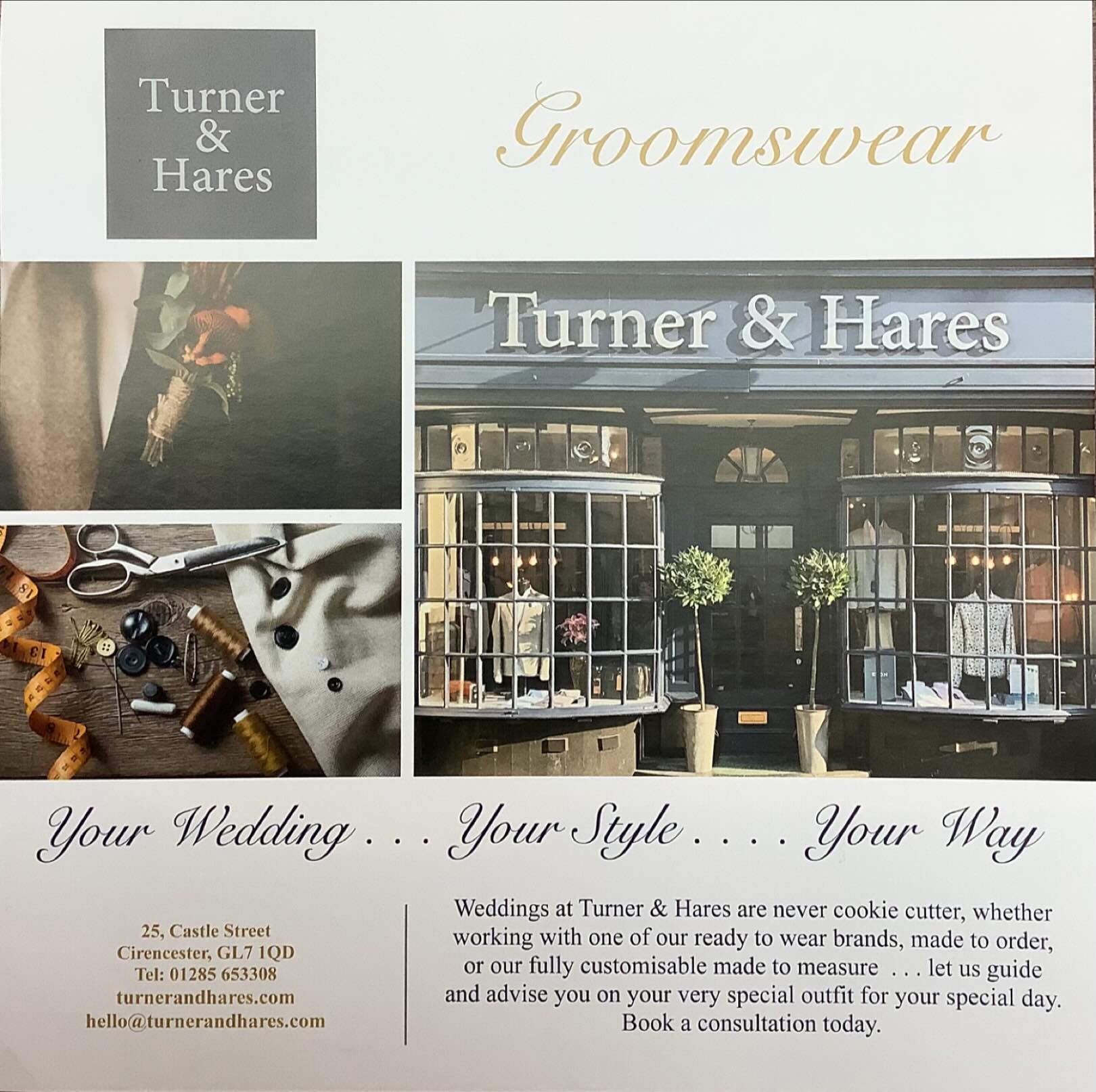 Looking forward to meeting happy couples at Wild Thyme & Honey on Sunday 14th…. #wildthymeandhoney #groomswear #cotswoldweddingsuppliers #cotswoldwedding