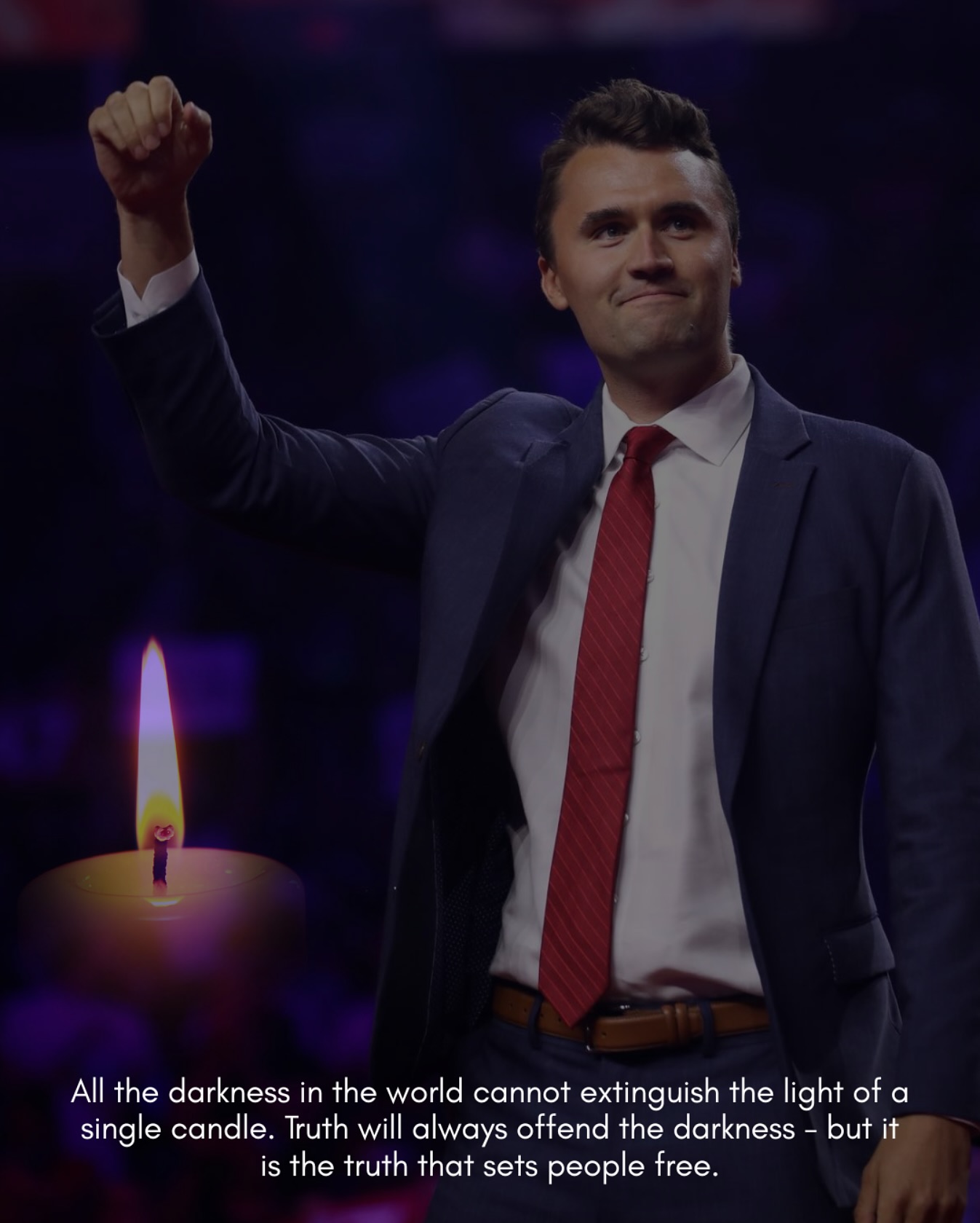 Yesterday, we lost a wonderful man. A man who stood courageously for truth, who shared God’s Word without apology, and who challenged a generation to think deeply, to speak boldly, and to seek hope. His life’s mission through Turning Point was to reach high school, college, and university campuses across our nation — to equip young people with a foundation of Christian conservative values, grounded in God’s Word. That mission is one my family and I deeply align with, and that Wyld Terra is rooted in.
It is painful to witness a life cut short by hatred. But though darkness may try, it cannot extinguish Charlie’s light. His legacy is not snuffed out — it grows stronger. His mission now shines brighter and bolder, urging us all to continue walking in truth, in love, and in faith.
As it was once said: All the darkness in the world cannot extinguish the light of a single candle. Truth will always offend the darkness—but it is the truth that sets people free.
We grieve. We pray. And we choose to keep the flame alive.
In faith,
Katherine
Owner & Founder
Wyld Terra