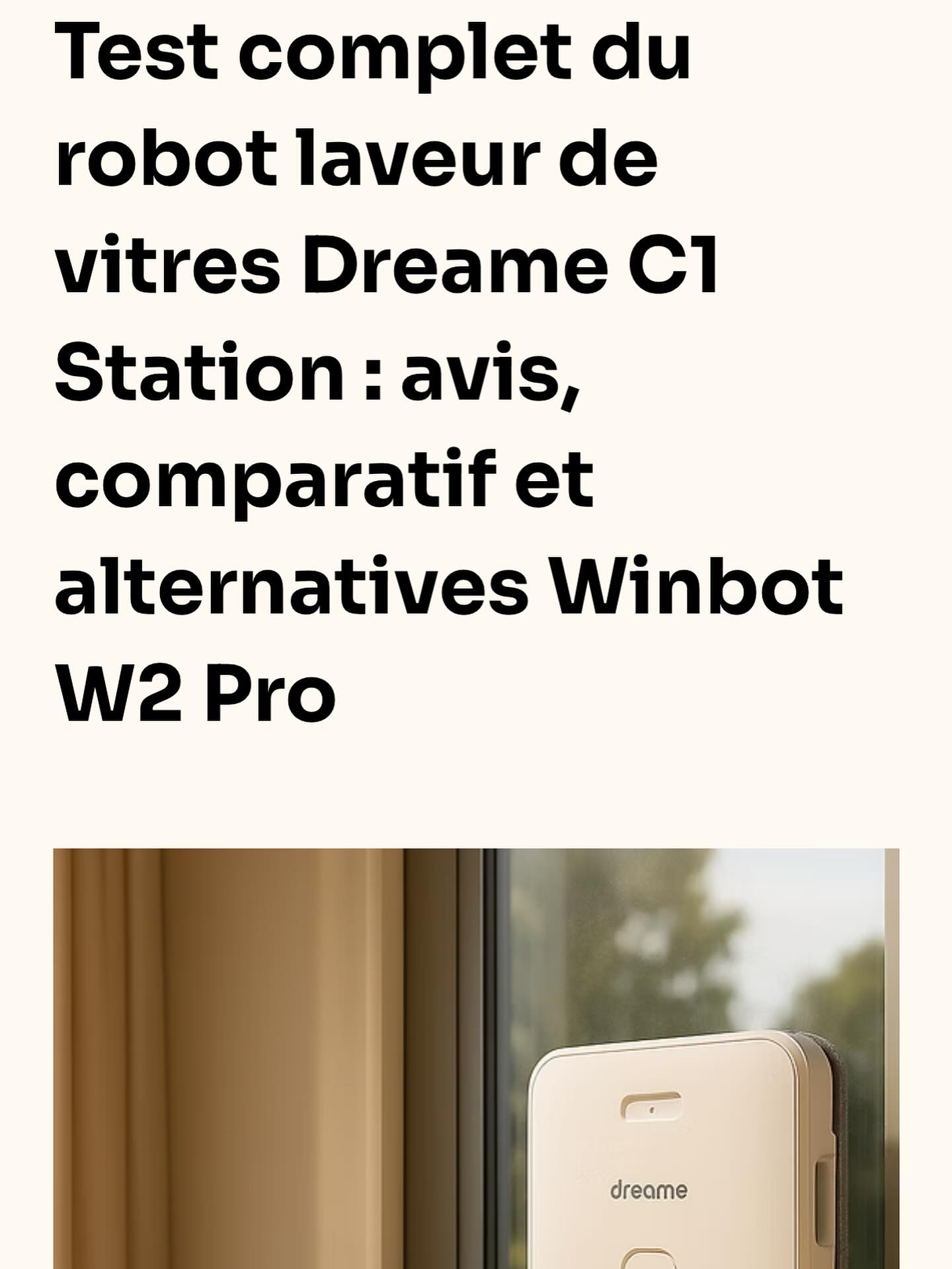 📸✨ Quand tes vitres deviennent un musée des empreintes digitales grâce aux enfants… et aux moustaches du chien 🐶👶
Pas de panique : le Dreame C1 Station débarque en super-héros du ménage 🦸♂️🪟
👉 Il navigue comme un pro (pas comme papa en trottinette 🚴♂️💥)
👉 Il rince ses patins tout seul (et ça, c’est le vrai luxe)
👉 3h d’autonomie pour briller sans râler 💎
On l’a testé en famille sur Maman vs Robot et comparé au Winbot W2 Pro. Spoiler : nos week-ends sont sauvés 🙌
➡️ L’article complet est ici : https://www.mamanvsrobot.com/post/test-complet-du-robot-laveur-de-vitres-dreame-c1-station-avis-comparatif-et-alternatives-winbot-w
#RobotLaveVitres #DreameC1Station #MamanVsRobot #MaisonConnectée #FamilleDébordée #VitresNickel #ParentsFatigués #SmartHome #WinbotW2Pro #NettoyageFacile
