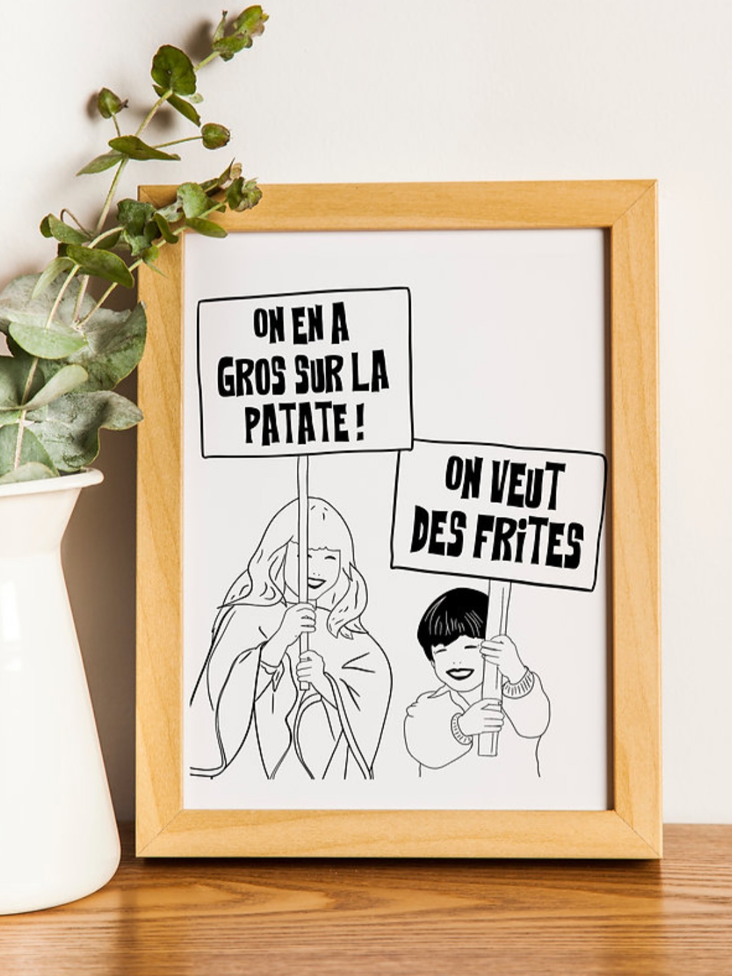 En ce jour de manifestation … 😉
#princessegarage #affiche #artprint #frite #manifestation #illustratricefrancaise #decoaddict #humour