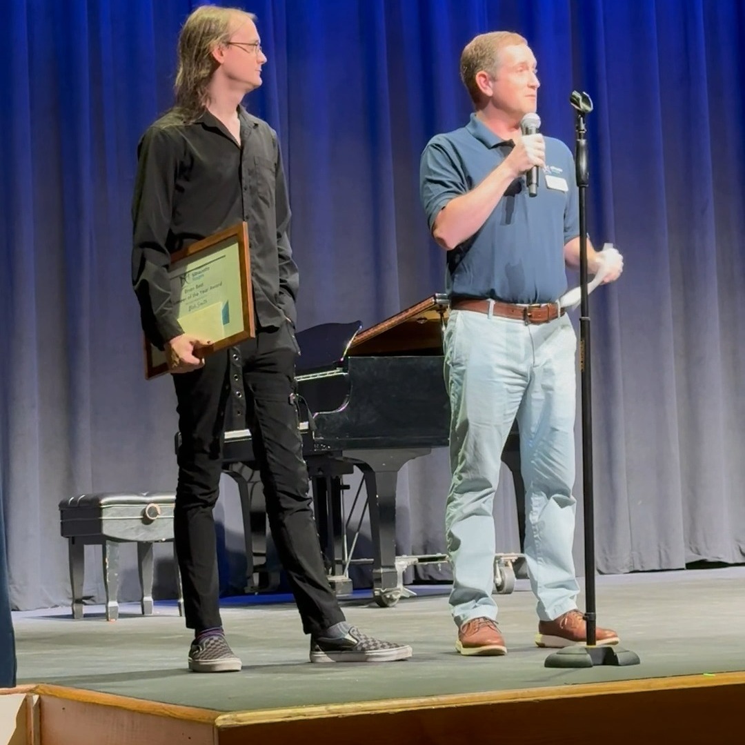 At our cabaret this past weekend, we were proud to present the 2025 Brian Best Award to our sound designer, Nick Smith. Congratulations Nick!