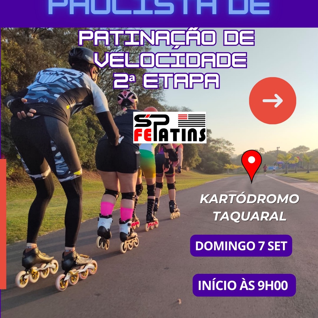 🏁 Neste domingo teremos mais uma etapa da Patinação de Velocidade!
O campeonato, que ocorre todos os anos, teve sua primeira etapa em São Paulo e terá sua segunda etapa no Kartódromo do Taquaral, em Campinas!
👉 O espaço estará reservado para a competição durante todo o dia, então aproveite para vir assistir e prestigiar os atletas.
⠀
📍 Kartódromo do Taquaral
📅 Domingo, 7 de Setembro de 2025
🕒 9h início das provas
⠀
A Equipe Andorinhas de Patinação de Velocidade estará representada com 27 atletas, entre Federados e Estreantes.
No total, teremos record de atletas participando, com cerca de 160 atletas!
🙌 Apoio para a realização da etapa: @secretariaesportescampinas @Fepatins_velocidade
#Patinação #PatinaçãoDeVelocidade #Fepatins #Esporte