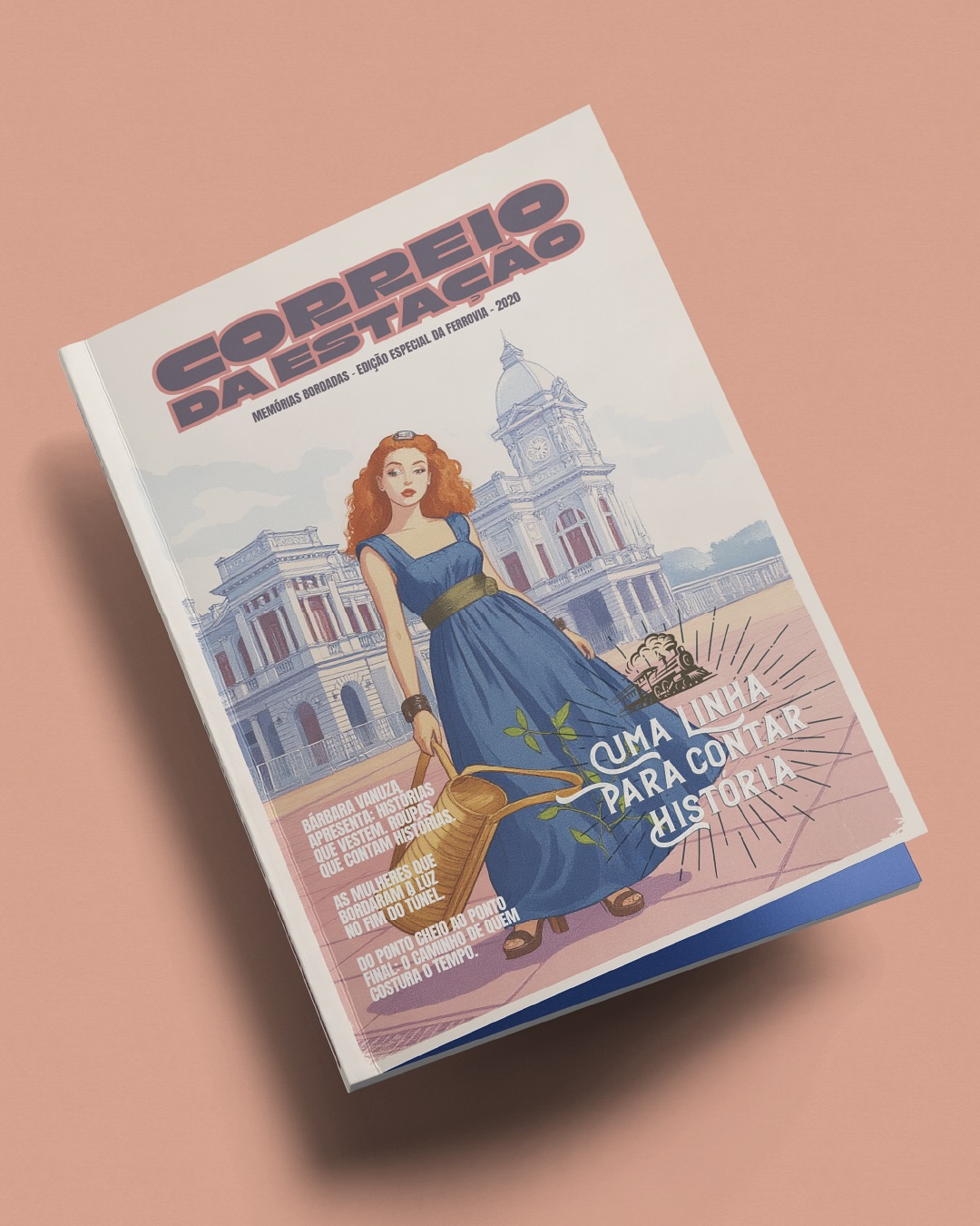 Uma linha, seja de costura, de texto ou de trilho pode nos levar longe. Foi com esse olhar que construímos a narrativa visual de Uma Linha para Contar História, livro da estilista Bárbara Vanuza, que une moda, memória e a simbologia do trem como fio condutor.
Nossa equipe foi responsável pela programação visual, criando um design que traduziu a sensibilidade da coleção e a força poética dos textos. Também cuidamos do tratamento das imagens, valorizando cores, texturas e atmosferas que dão vida às páginas. Além disso, desenvolvemos textos auxiliares, pensados para costurar a leitura e ampliar o diálogo entre palavra e imagem.
O resultado é um livro que vai além do registro: é experiência. Um projeto que celebra a história, a cultura mineira e a potência criativa de Bárbara Vanuza, sob a delicadeza de um design feito para emocionar.