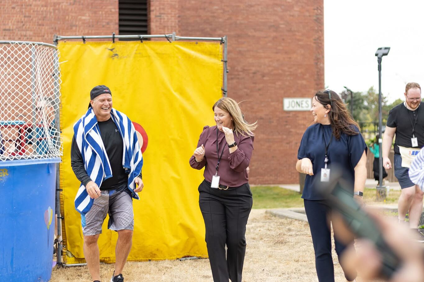 Sometimes you have to be a good sport😄. Minister Robin Croucher and I volunteered to participate in the dunk tank today as the Provincial Government Employees kicked off its annual United Way Fundraising Campaign. The water was cold!! Minister Gilles Arsenault has already volunteered for next year’s event.