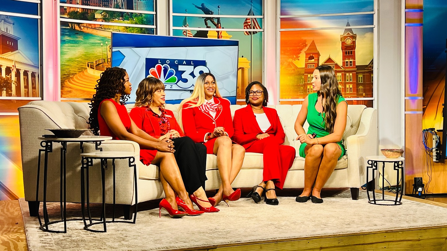 CMAC was on air today! 🎥✨ Our Chapter President Dr. Dolores Tarver, 1st Vice President Vickie Williams-Wiley, Financial Secretary Athena Lock, and Communications & PR Chair Delois Dee Marsh joined WTVM for the 4PM news segment to share highlights of our upcoming programs for the sororal year. Stay tuned for all the impactful work ahead! ❤️🔺#1913 #DST #CMAC