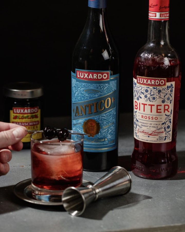 Bittersweet depth meets bold character 🍊🍒 Luxardo Bitter Rosso and Luxardo Antico come together in the Antico Boulevardier—our modern take on a cocktail icon.