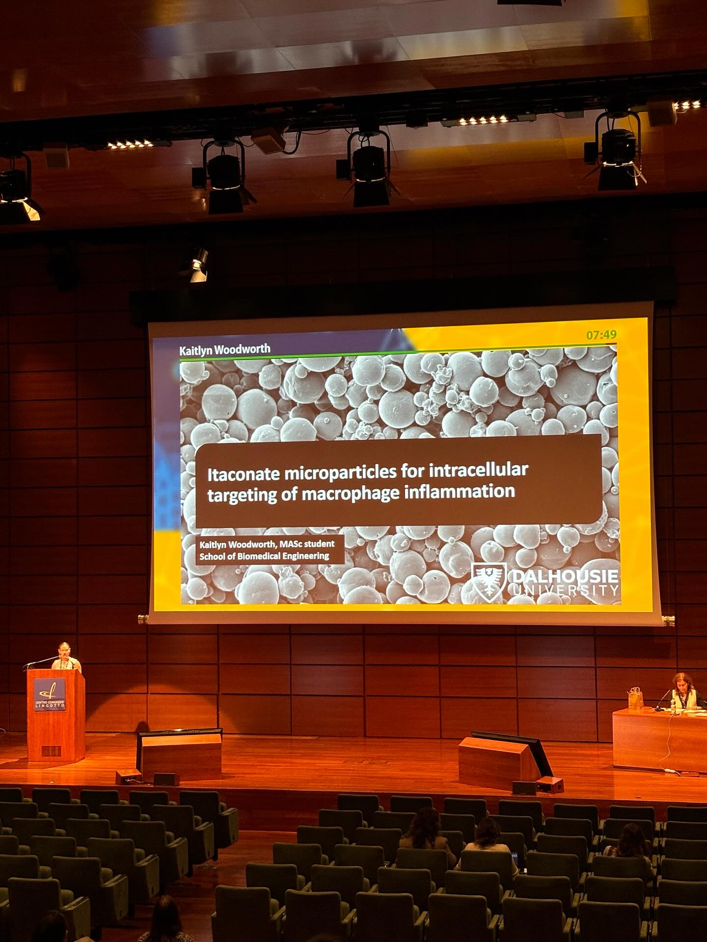 Had a fantastic week at ESB2025, where @katiewoodworth_ gave a fantastic talk on her work with itaconate microparticles.