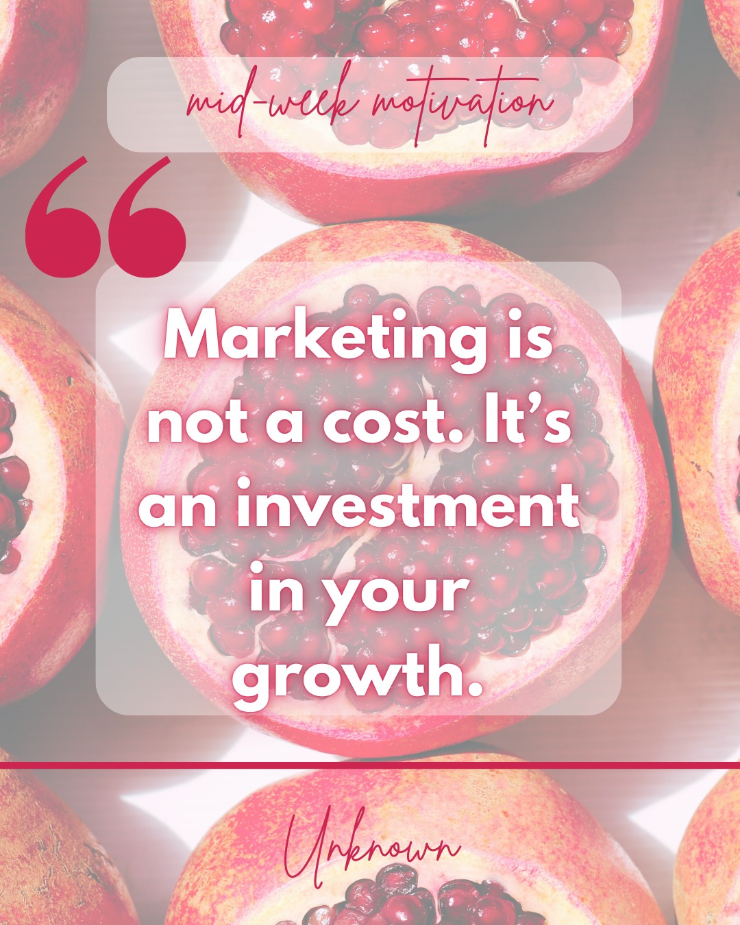 Marketing isn't an extra. It's essential.
If you're only showing up when things are slow, you're already behind.
✅ Show up consistently
✅ Build trust early
✅ Let your brand ripen over time
This is your mid-week motivation to get out of reactive mode. Strategic brands don't wait for the slowdown - they build while the engine is running.
#MidweekMotivation #Marketing #SLAMMM