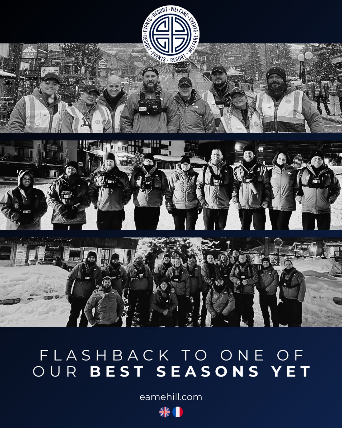 ❄️ Flashback to Winter Season 24/25
From packed outdoor street parties to fondue at mountain meals, our team were on the ground delivering welfare, medical and event safety support across Europe’s busiest mountain destinations.
📸 Highlights included:
📍Les Duex Alps - Street Party
📍Val Thorens - Malaysia Headliner Night
📍Tignes - Varsity Week
It was a season defined by teamwork, professionalism and dedication in the mountains. Who’s ready for this season?
🗓️ Recruitment for Winter 25/26 is now open.
🔗 Apply here: https://lnkd.in/eN6kf72N
One Team. Many Peaks. 🗻
#flashback #alpineResort #winterevents #eventsafety #medicalresponse #crowdmanagement #joinourteam #eamehill #eamehillinternational