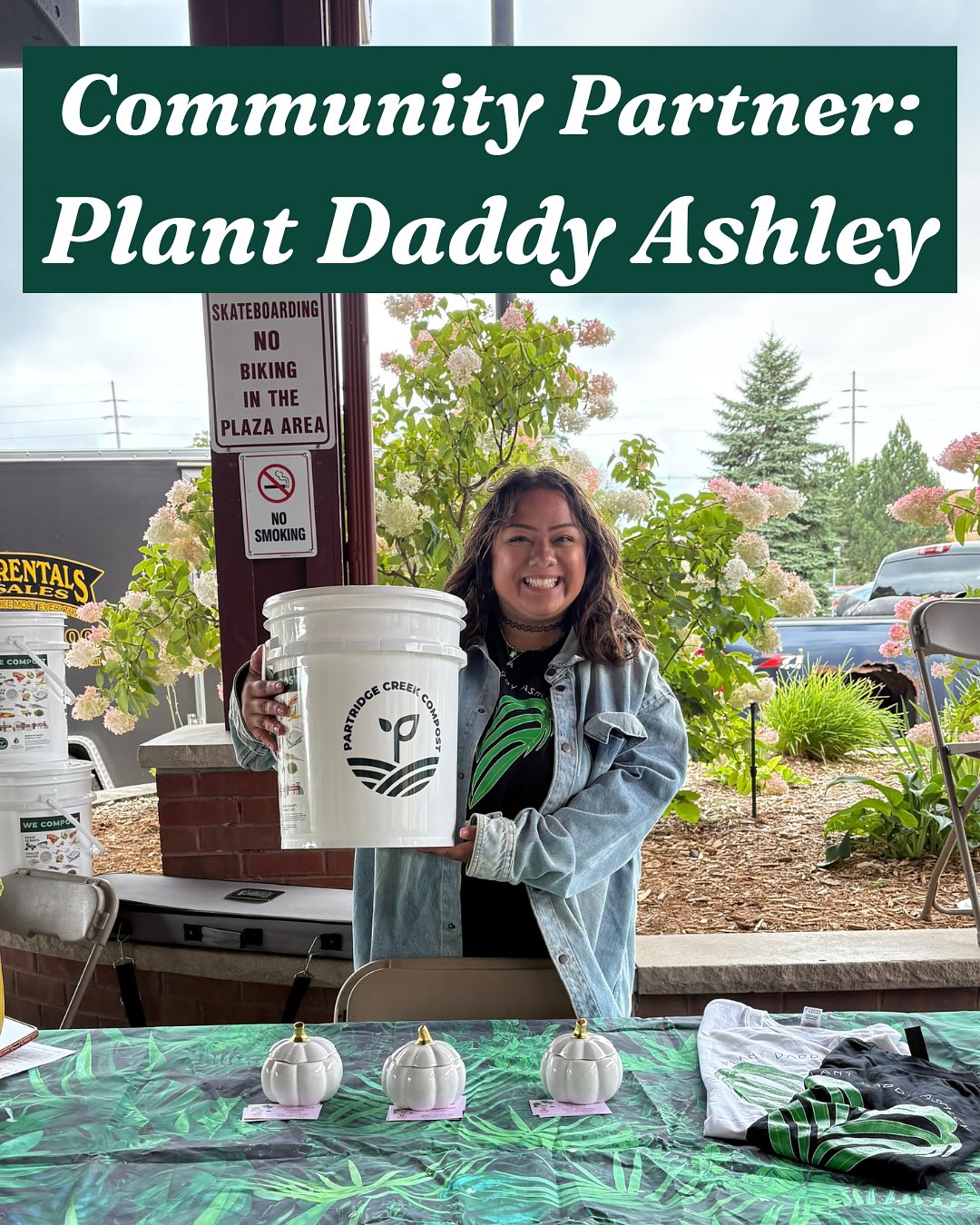 A special community partner shoutout to @plantdaddyashley! Her plant classes and events are now powered by Partridge Creek Compost—turning local food scraps into healthy soil for thriving plants. Check out her upcoming events to potentially receive a plant featuring our compost. Together, we’re growing greener roots in the community 🌱