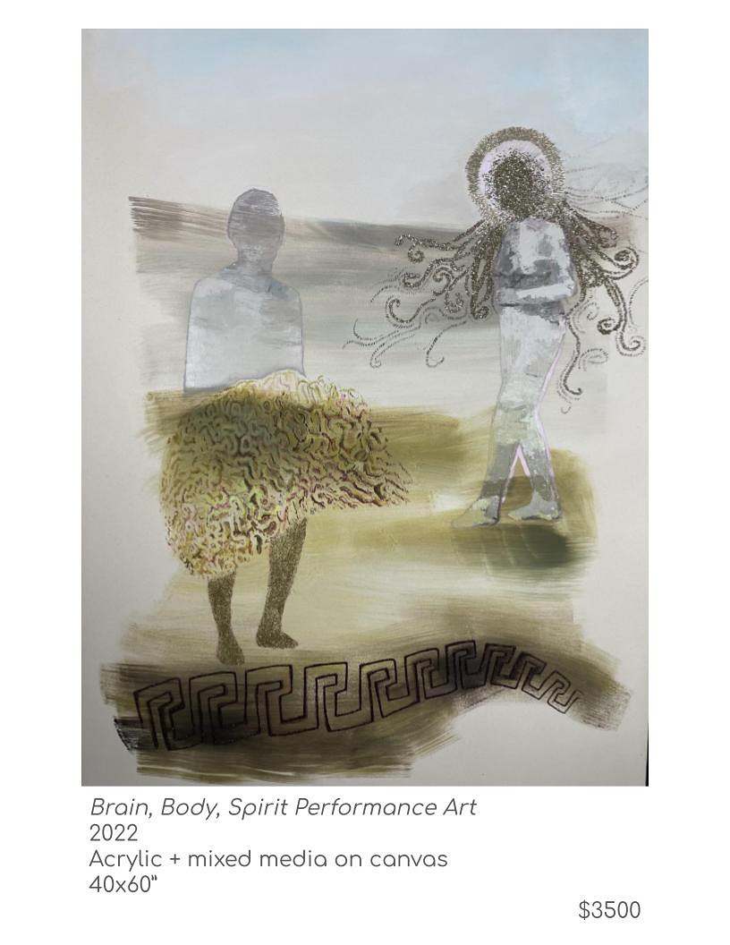 Collect Call 6 Collectors Carrie McCabe-Johnston and Jasha Johnston are celebrating the artists in their collection by inspiring others to include their artwork in their own homes. The unique aspect of this celebration is that the pieces on display are available for sale, allowing you to expand your collection with works by these talented artists. Collect Call 6 opens October 18th, 6-9pm.
First up in the spotlight is Toni Gallo, a painter who focuses on both landscapes and figures. She taps into her creativity through meditation and awareness practices. The themes in her work are inspired by mysticism, spirituality, and the invisible forces of the universe that connect all of existence. @tonigalloart