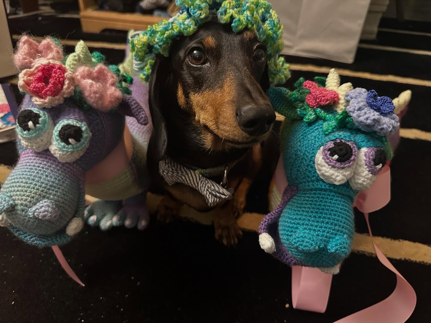 Made some fun dragons 🐉 🐉 pattern @alteregocrochet 🥰🎀🌈