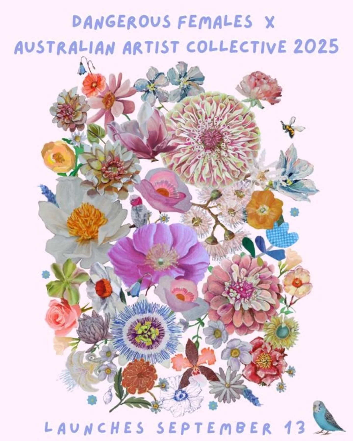 It's back for another year! Dangerous Females x Australian Artist Collective .
Through art, much needed funds are being raised to support victim-survivors of domestic violence in Australia.
52 artists (including myself) have donated original paintings for @dangerousfemales and @katequinnart to curate an exhibition of artworks that are all up for auction on Saturday (closing on September 21).
In addition to this, Kate has turned our paintings into merchandise like t-shirts, tea towels and tote bags that are all available for purchase anywhere across the country from Saturday onwards.
All profits of the merch and 100% of artwork sales will be allocated to Popin - a safe space and drop in hub for victim-survivors in the NSW Southern Highlands.
I am so thrilled to be a small part of this initiative again and I hope we can all band together as a community to raise much needed funds.
Head to @dangerousfemales for links and info! And if you missed out on tickets to the opening night in Brisbane on Saturday, you can pop in to @vacant_assembly on Sunday from 10-4pm to see the paintings.
Swipe across to see which painting I have donated. Bravo to the other artists, but particularly Kate and Jes who have put in a tremendous amount of volunteered hours into this project
☀️